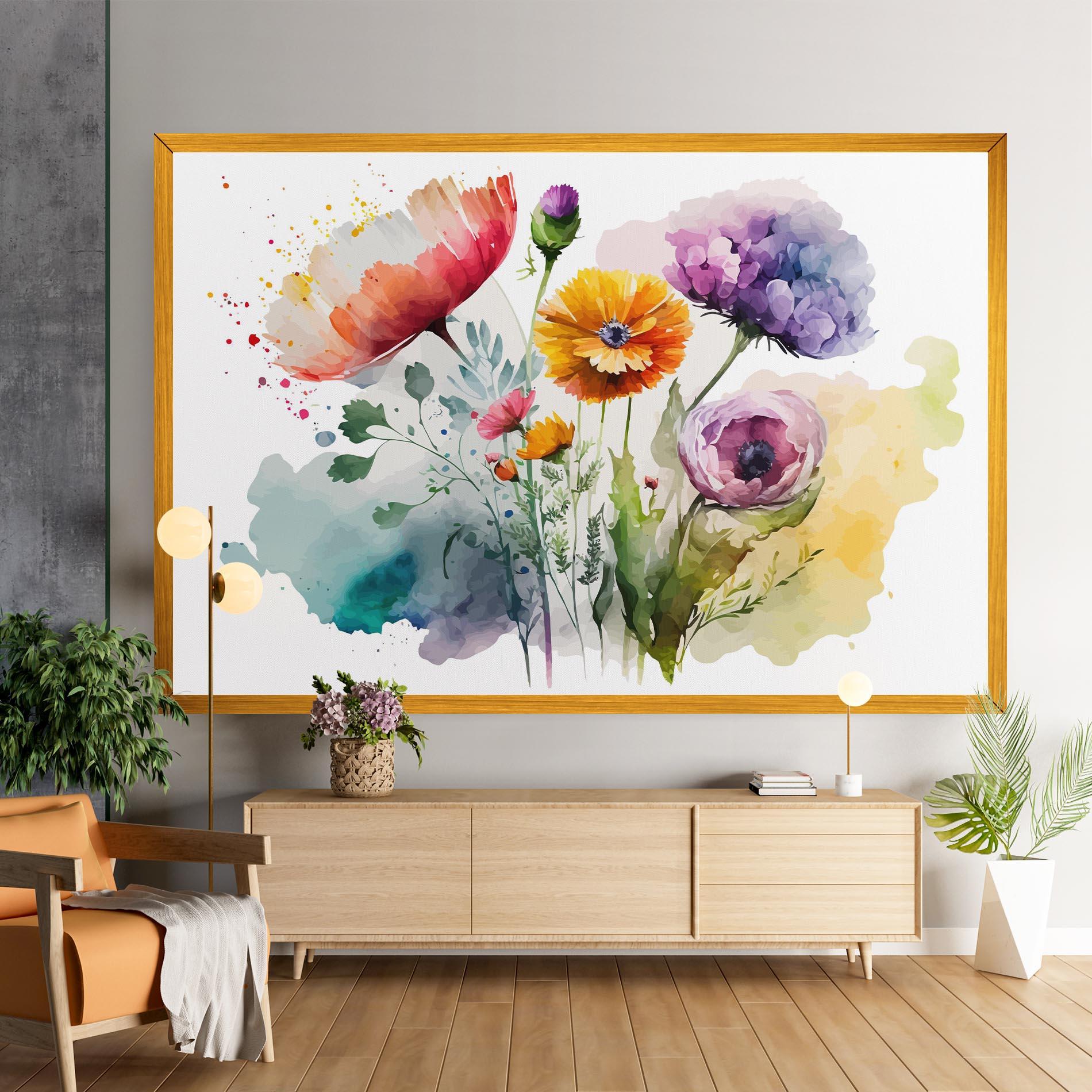 Tablou Canvas Beautiful Spring Flowers mockup 9