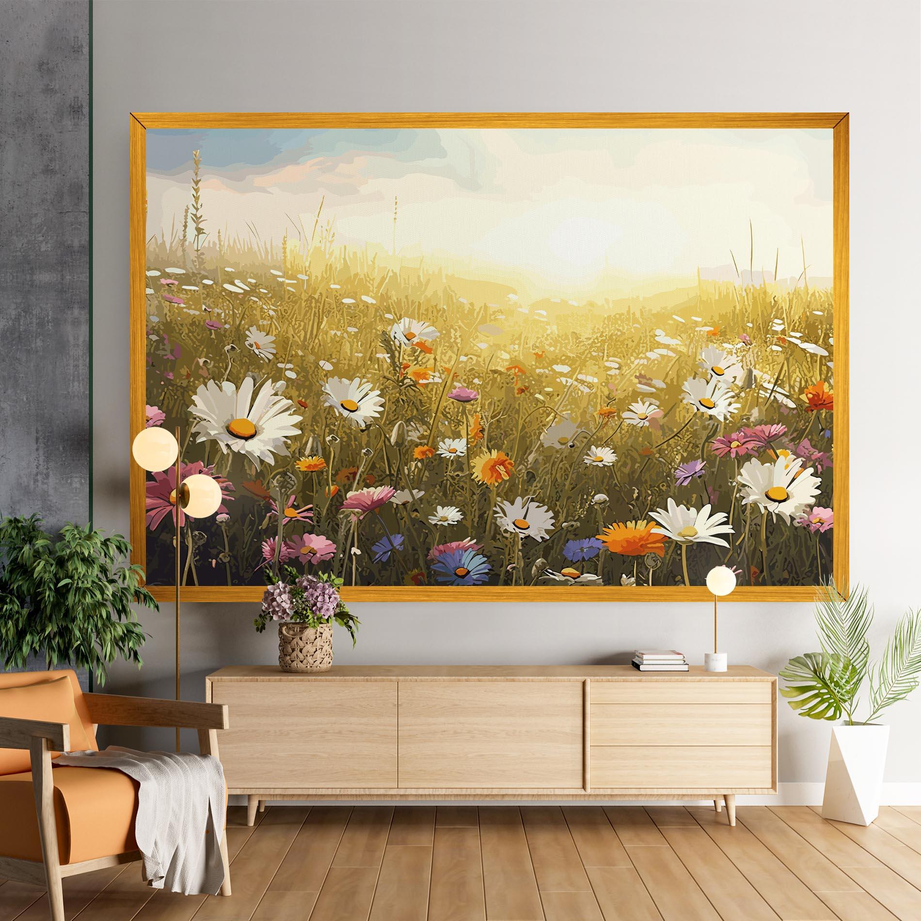 Tablou Canvas Spring Field Art mockup 9