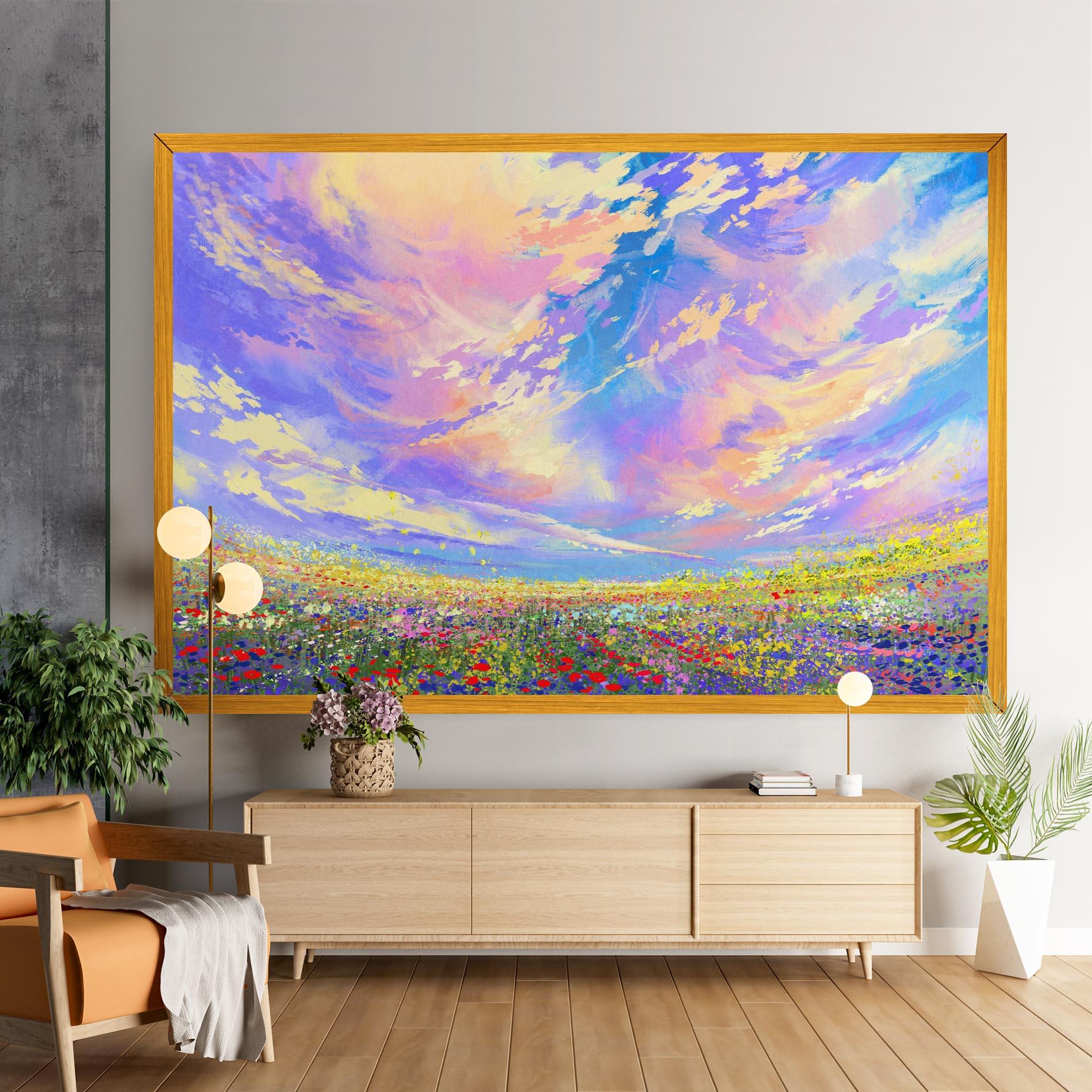 Tablou Canvas Spring Field mockup 9