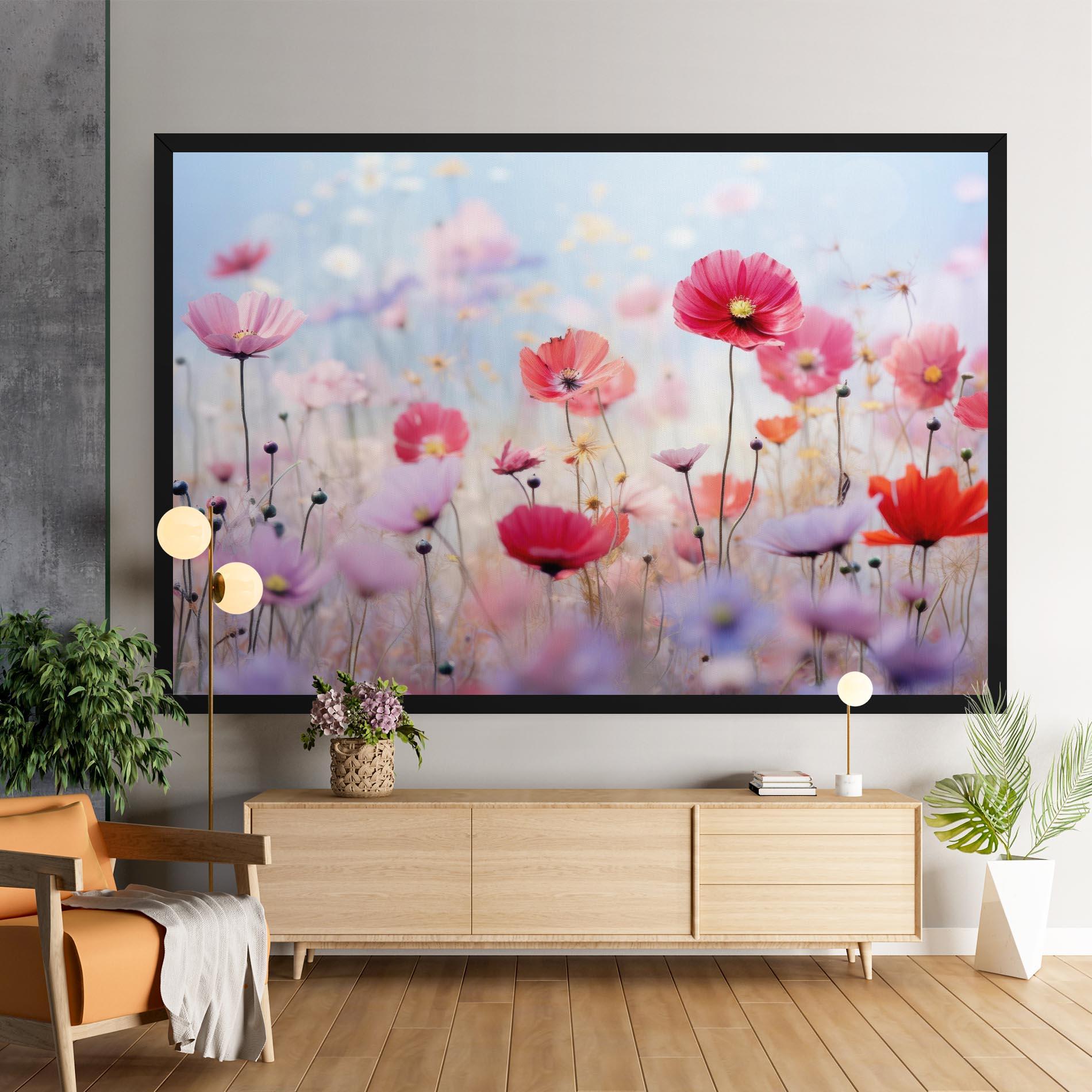 Tablou Canvas Dreamy Sprig Pink Flower mockup 9