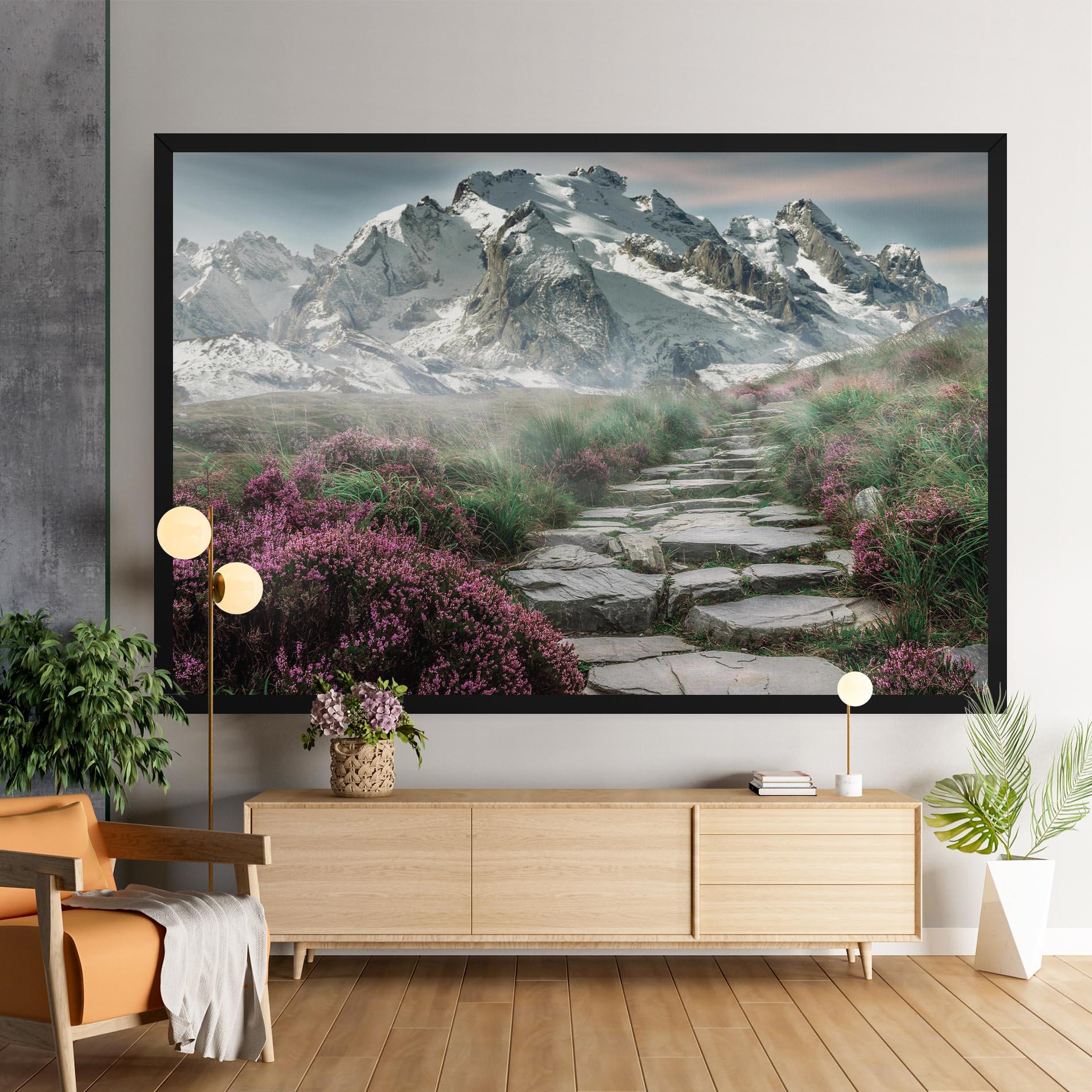 Tablou Canvas Mountain Spring View mockup 9