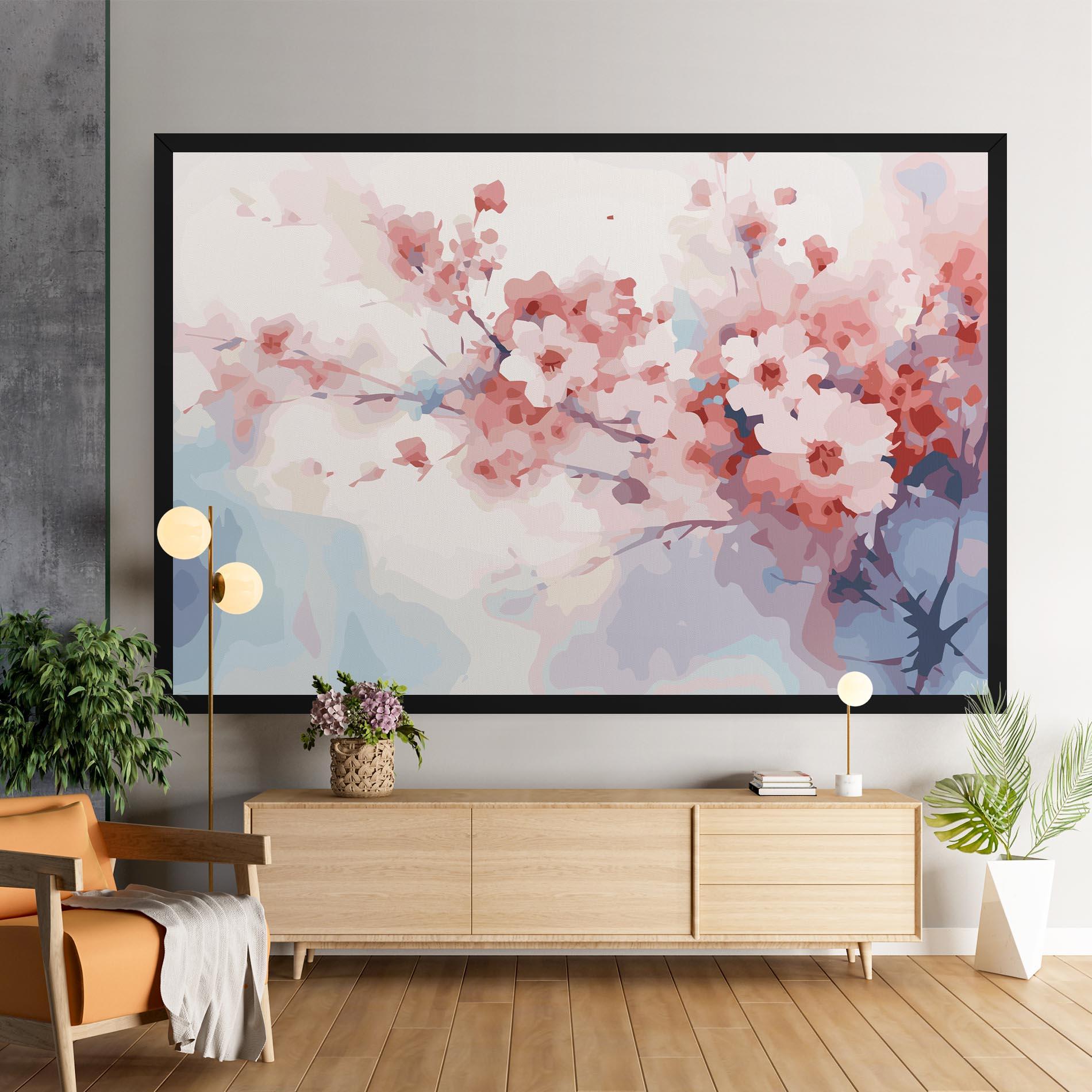 Tablou Canvas Pastel Spring Flowers mockup 9