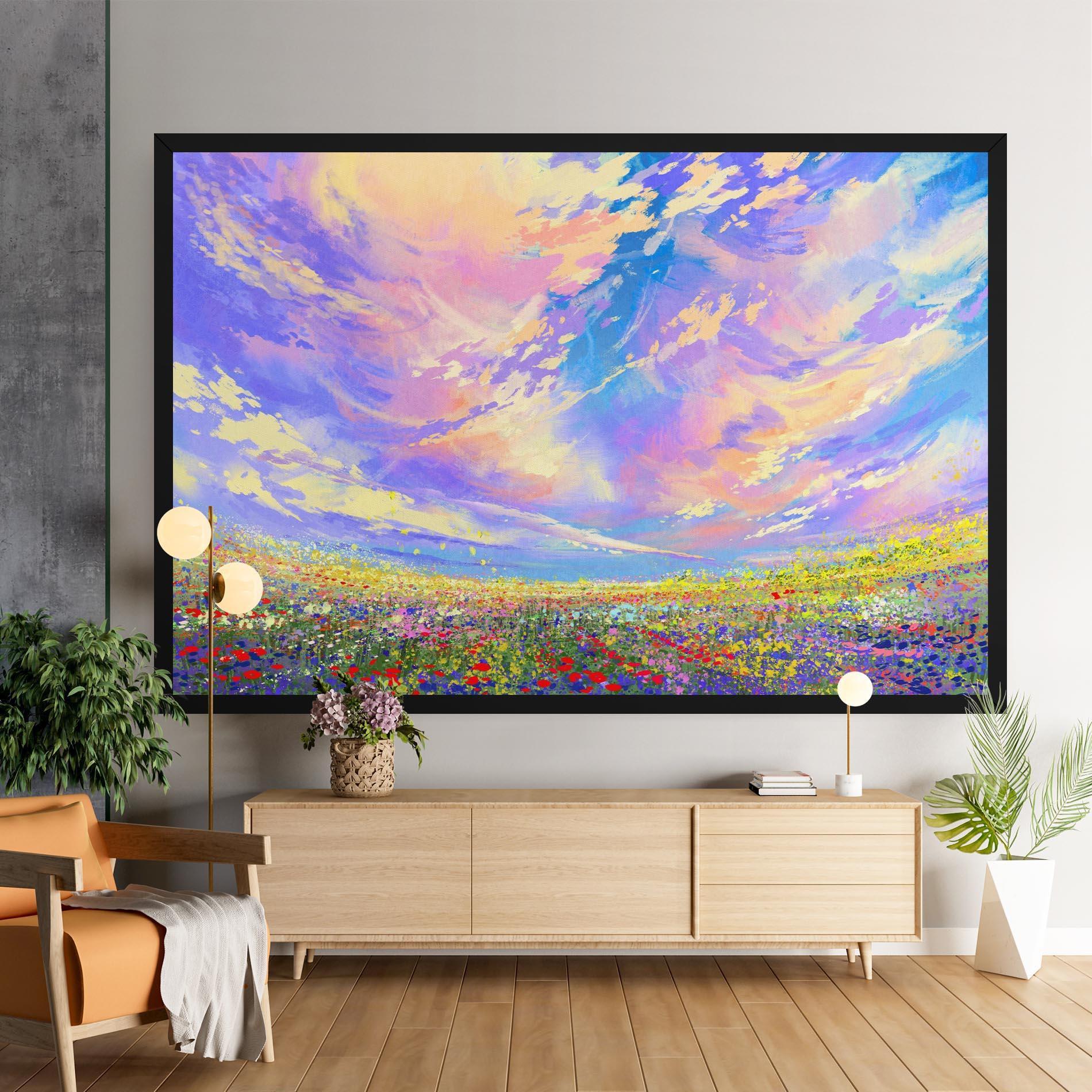 Tablou Canvas Spring Field mockup 9