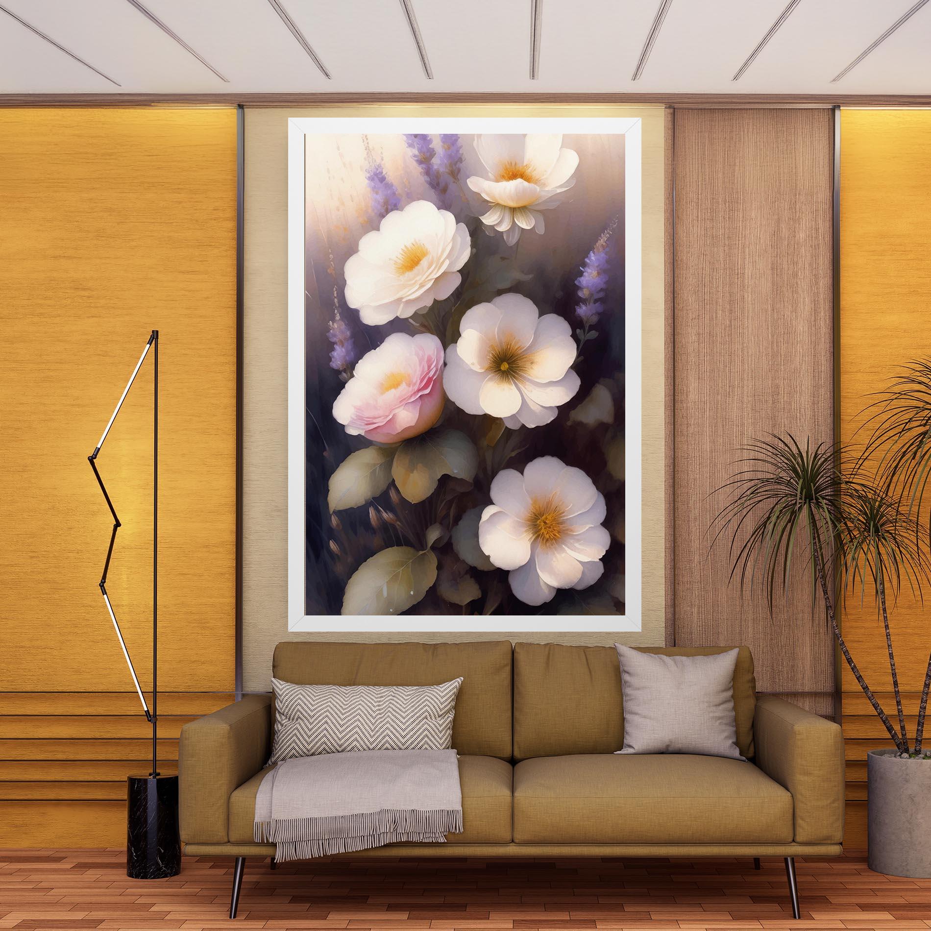 Tablou Canvas Cream Flower Spring mockup 9