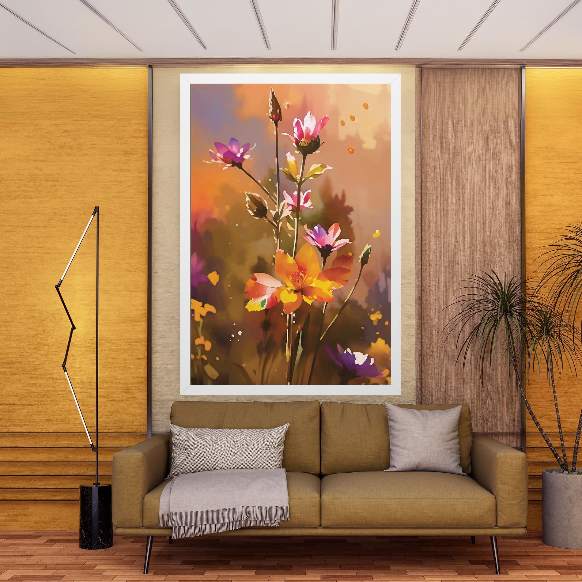 Tablou Canvas Orange Pink Spring mockup 9