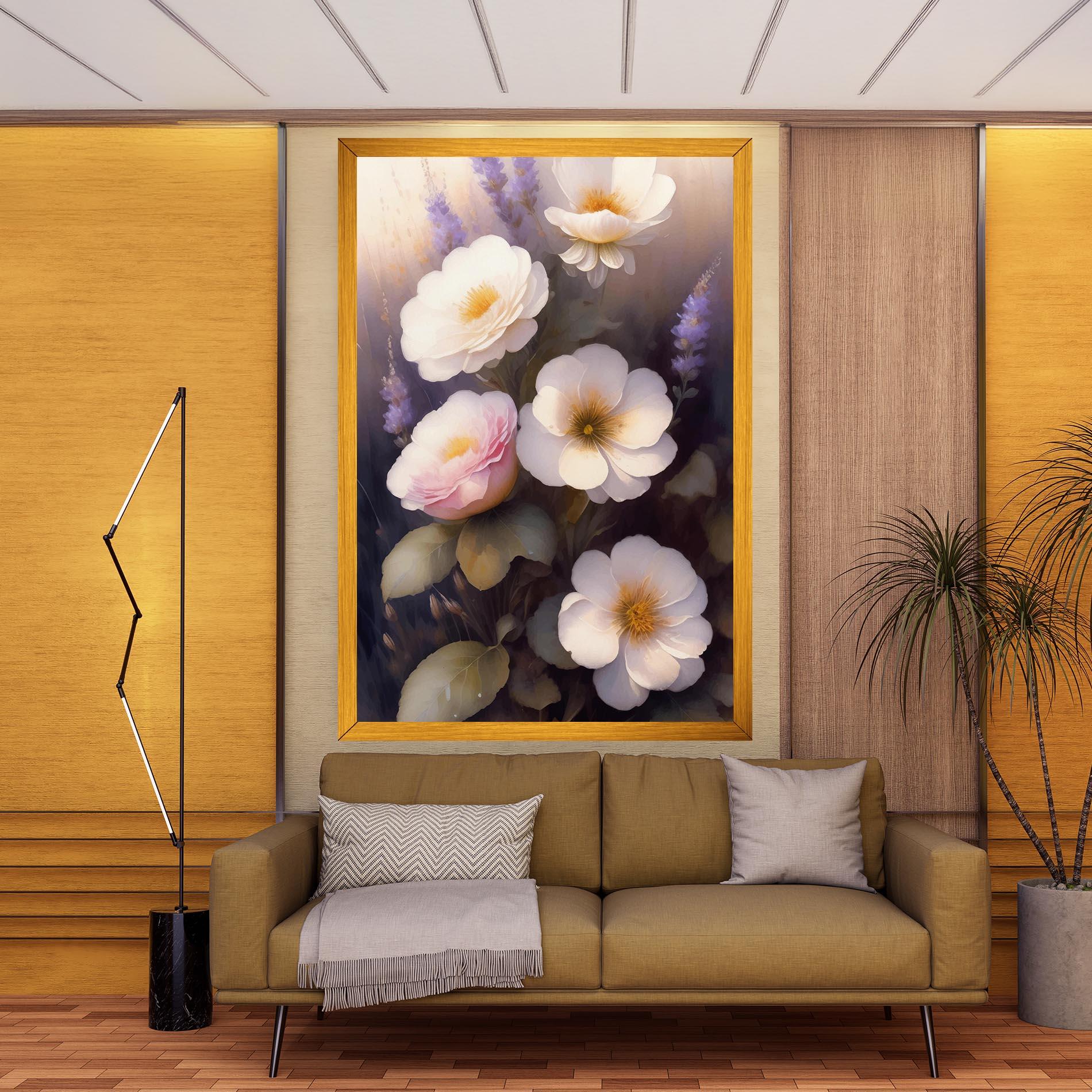 Tablou Canvas Cream Flower Spring mockup 9