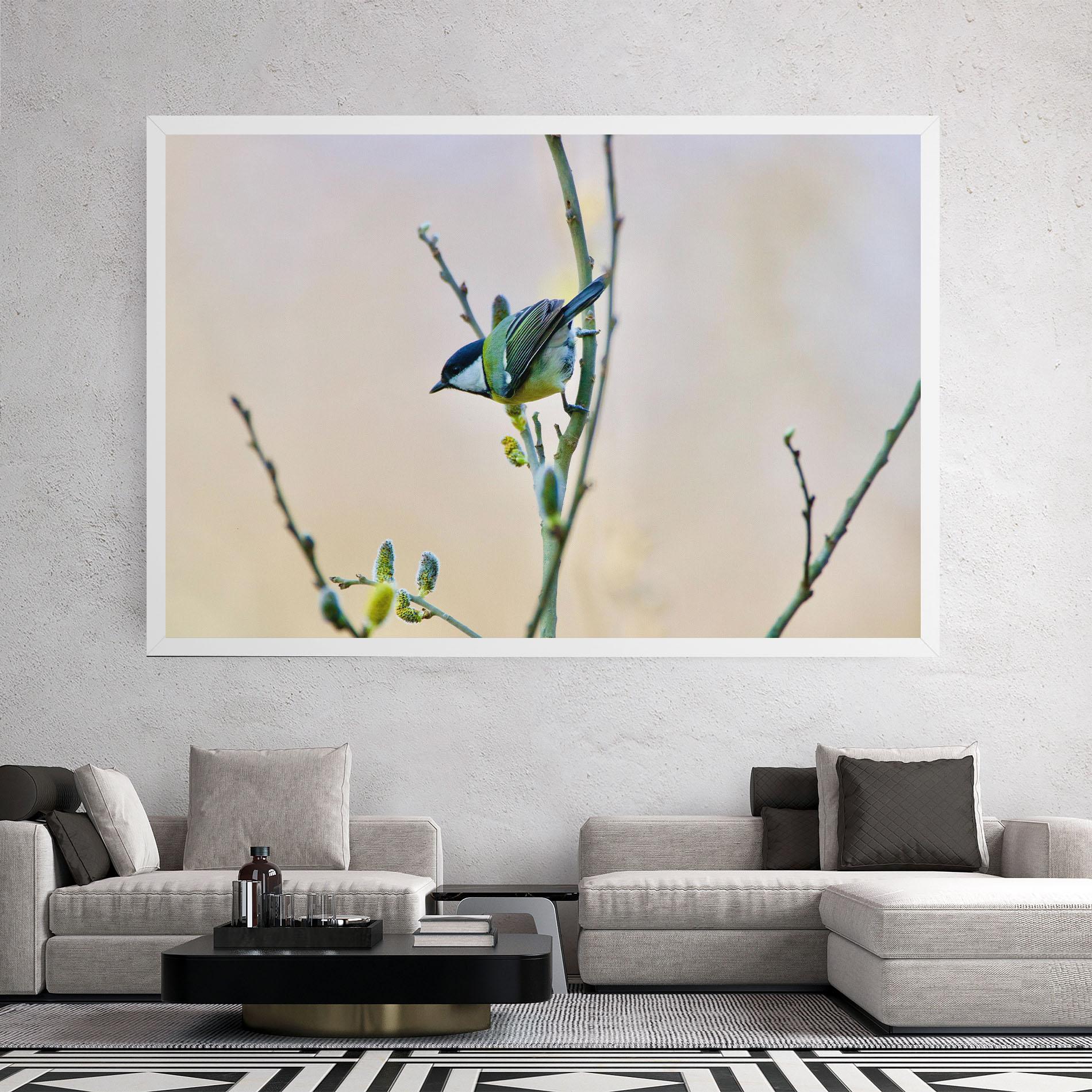 Tablou Canvas Beautiful Spring Bird mockup 2