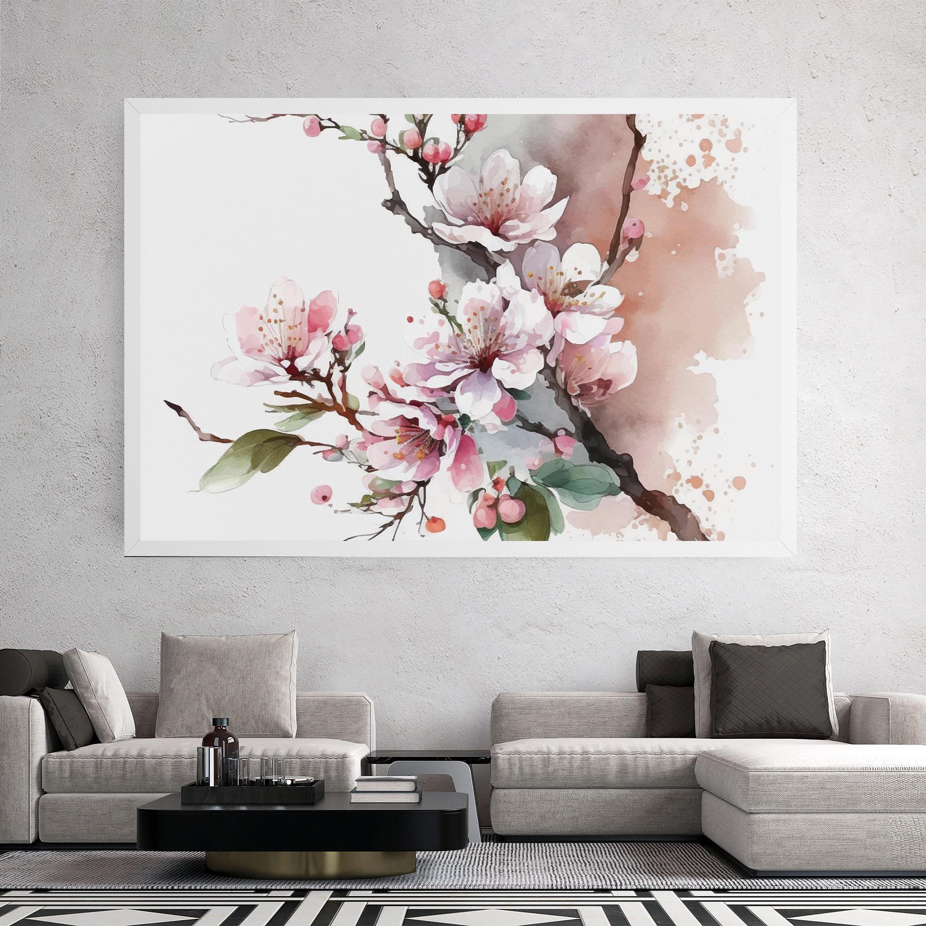 Tablou Canvas Cherry Spring Flower mockup 2