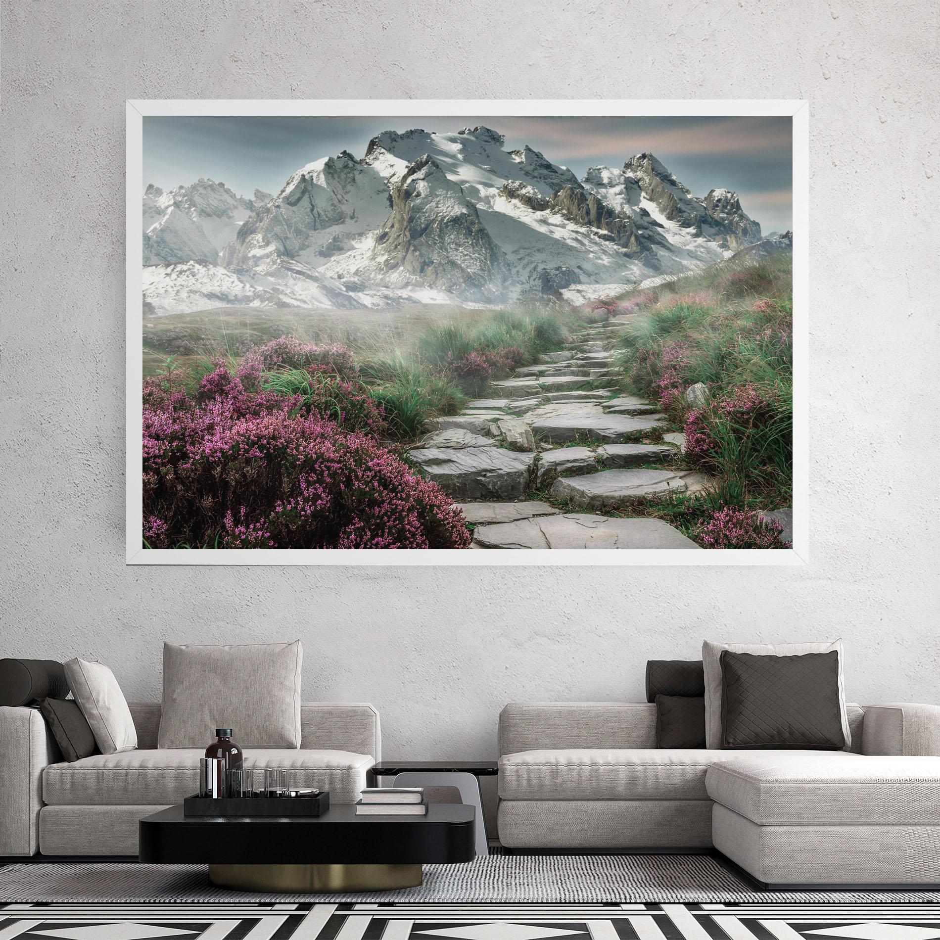 Tablou Canvas Mountain Spring View mockup 2