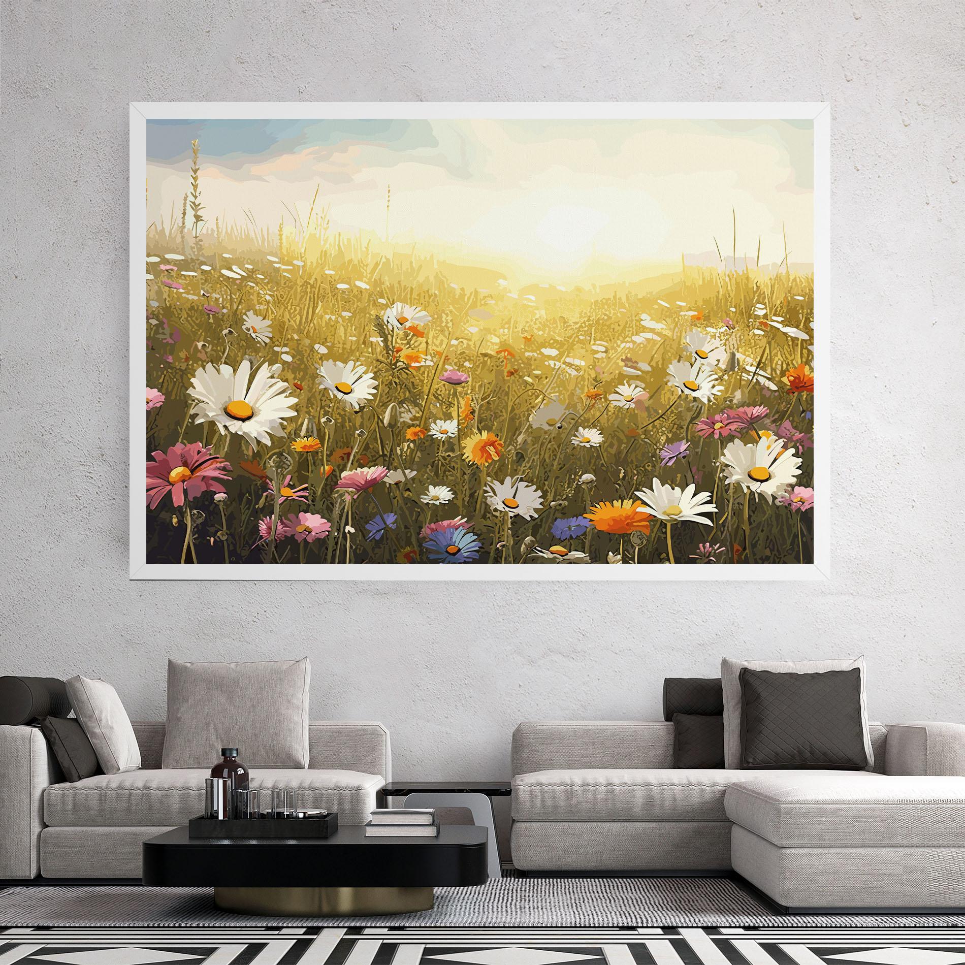 Tablou Canvas Spring Field Art mockup 2
