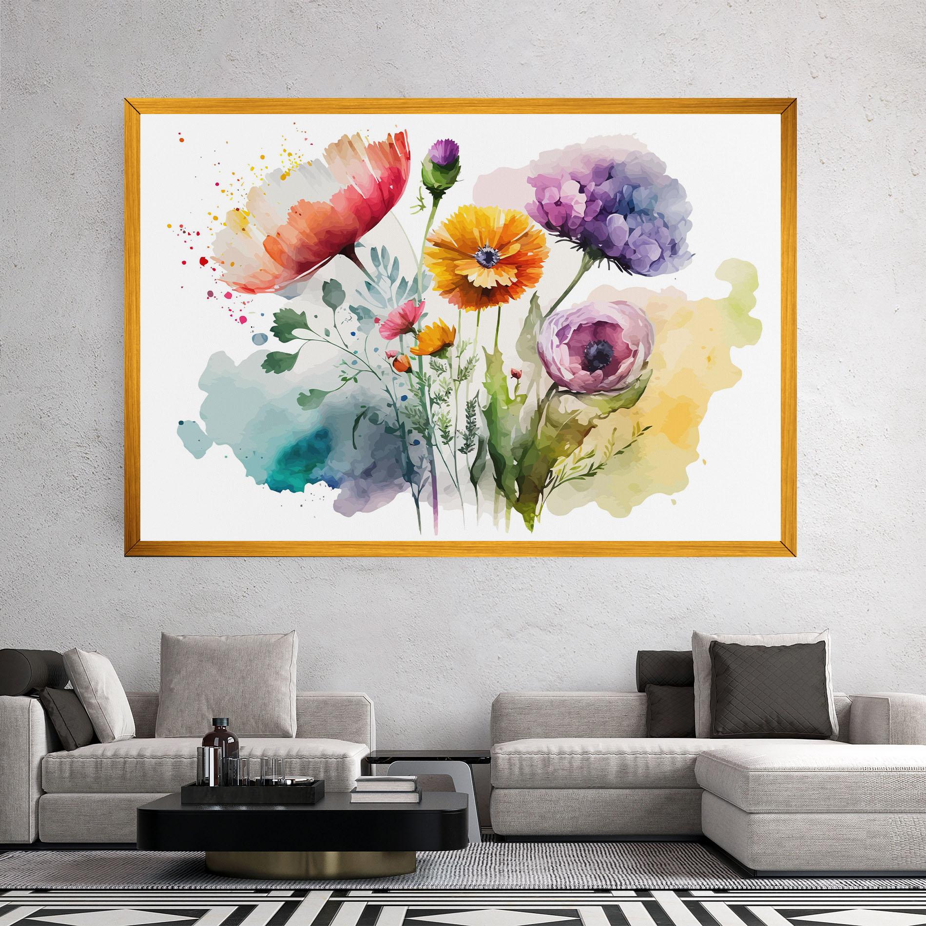 Tablou Canvas Beautiful Spring Flowers mockup 2