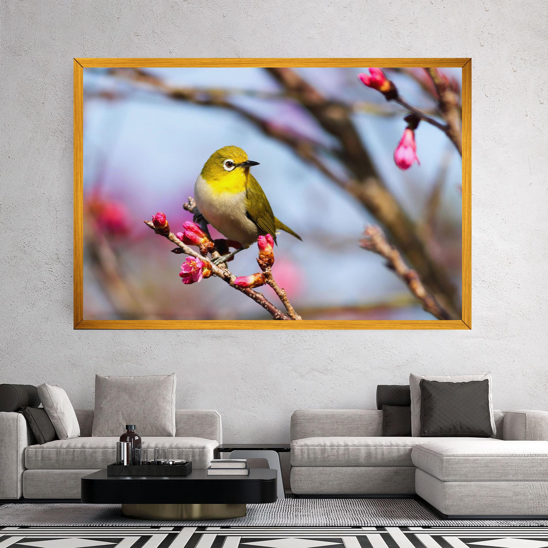 Tablou Canvas Cute Pink Flower Buds mockup 2