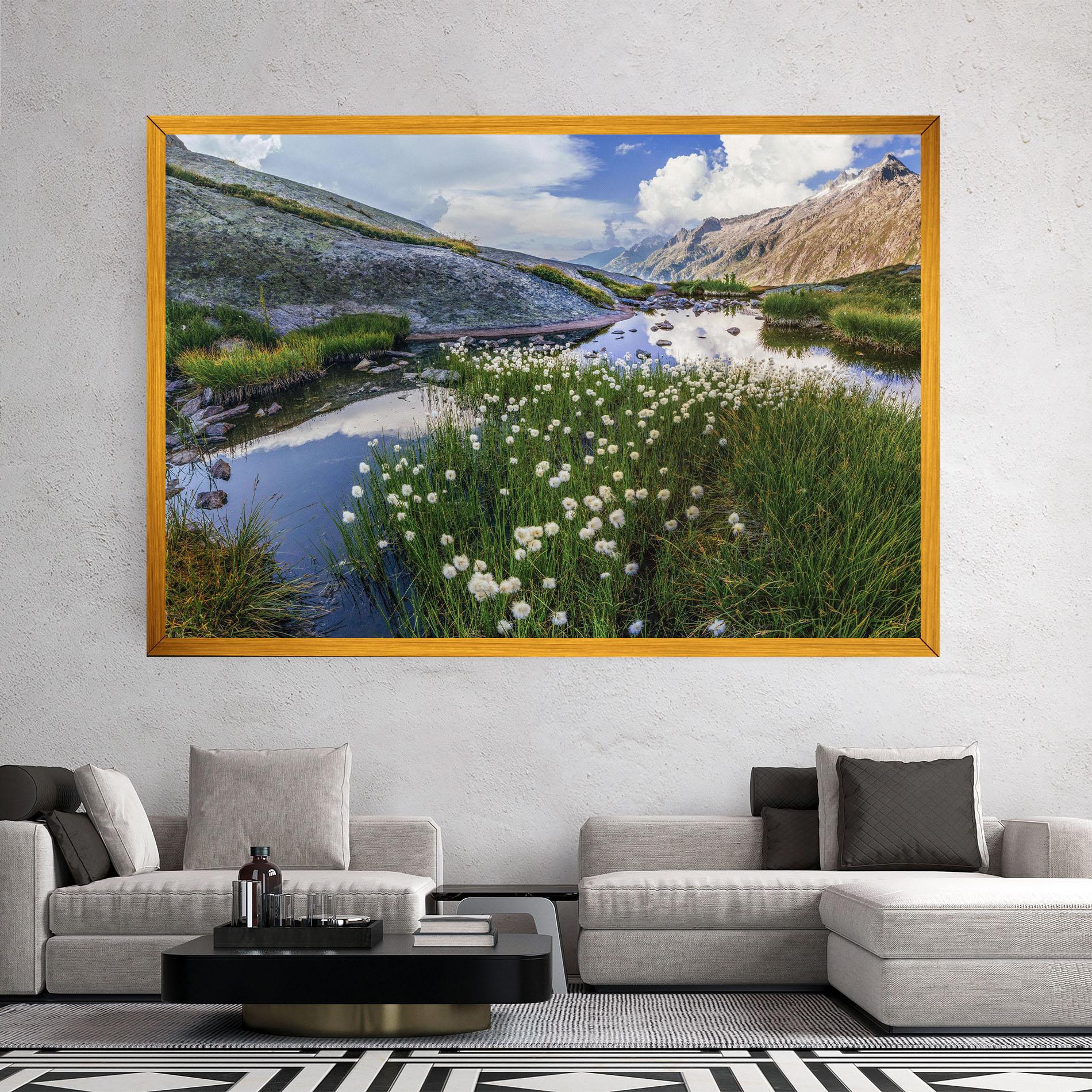 Tablou Canvas Lake Spring View mockup 2