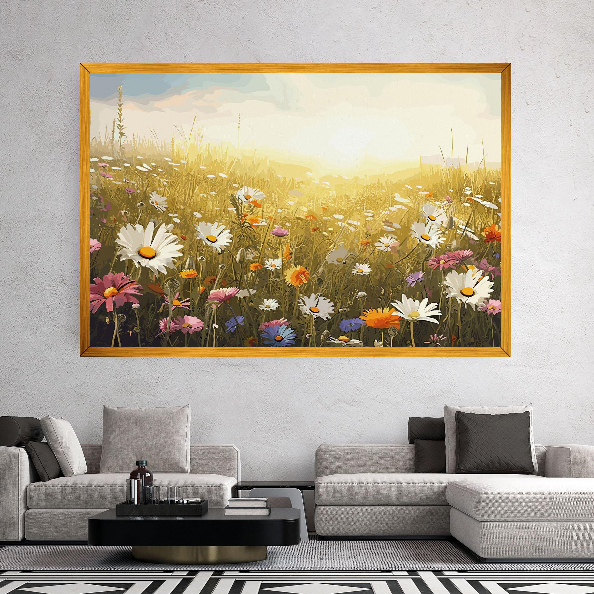 Tablou Canvas Spring Field Art mockup 2