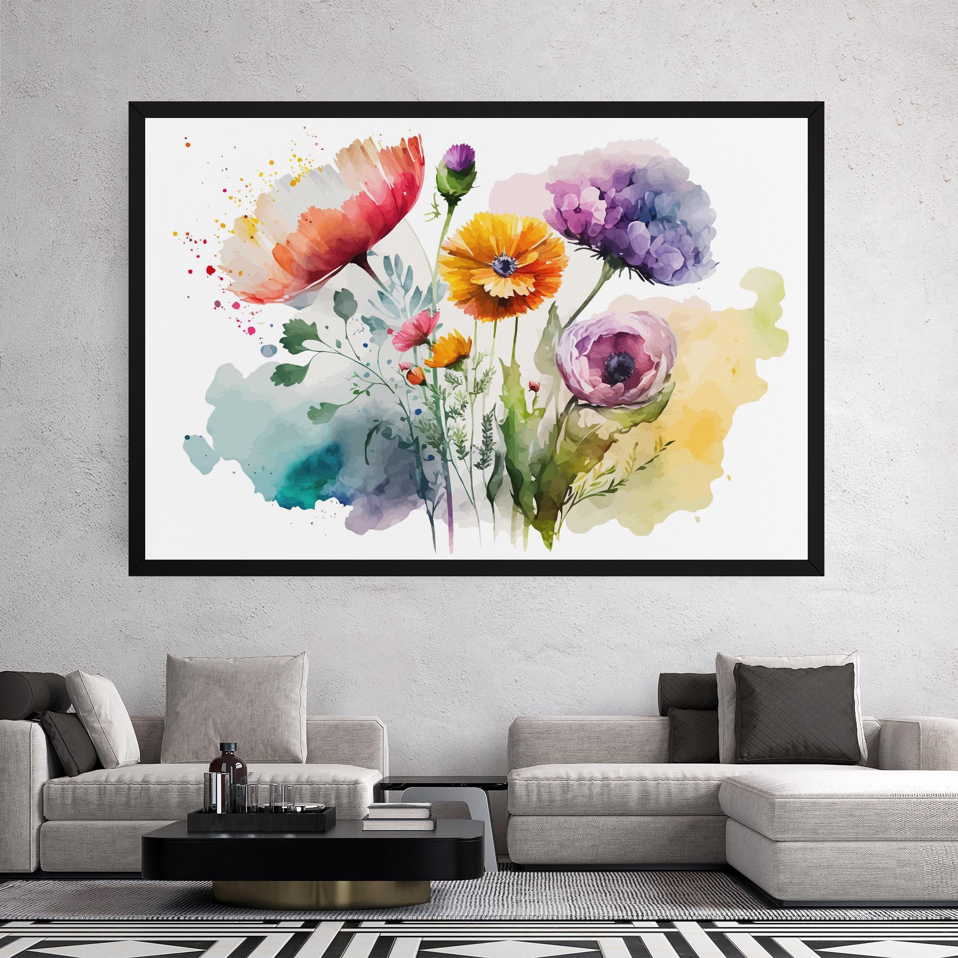 Tablou Canvas Beautiful Spring Flowers mockup 2