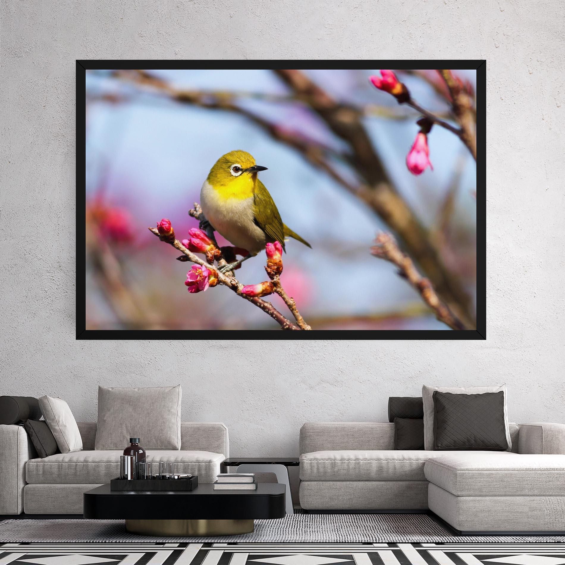 Tablou Canvas Cute Pink Flower Buds mockup 2