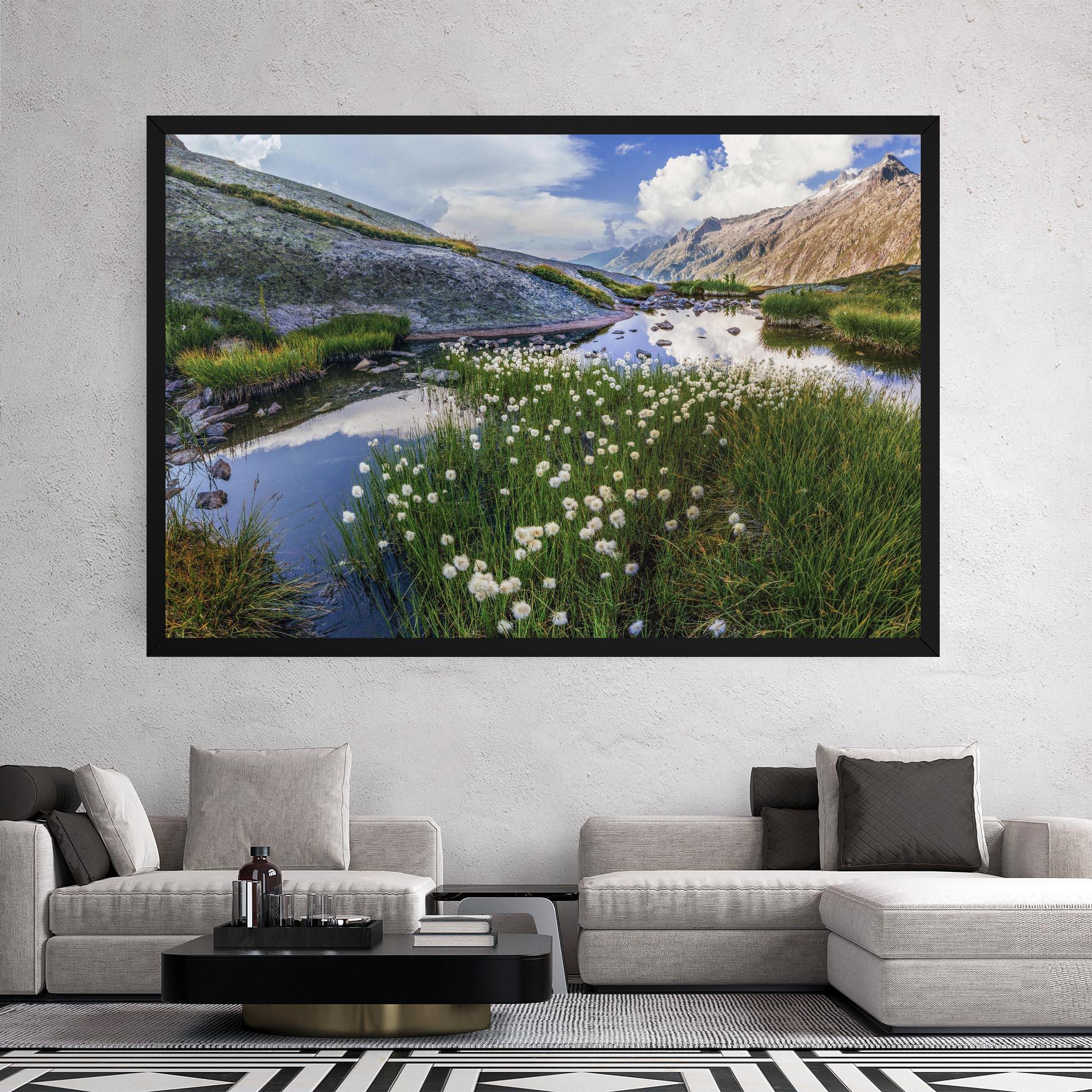 Tablou Canvas Lake Spring View mockup 2