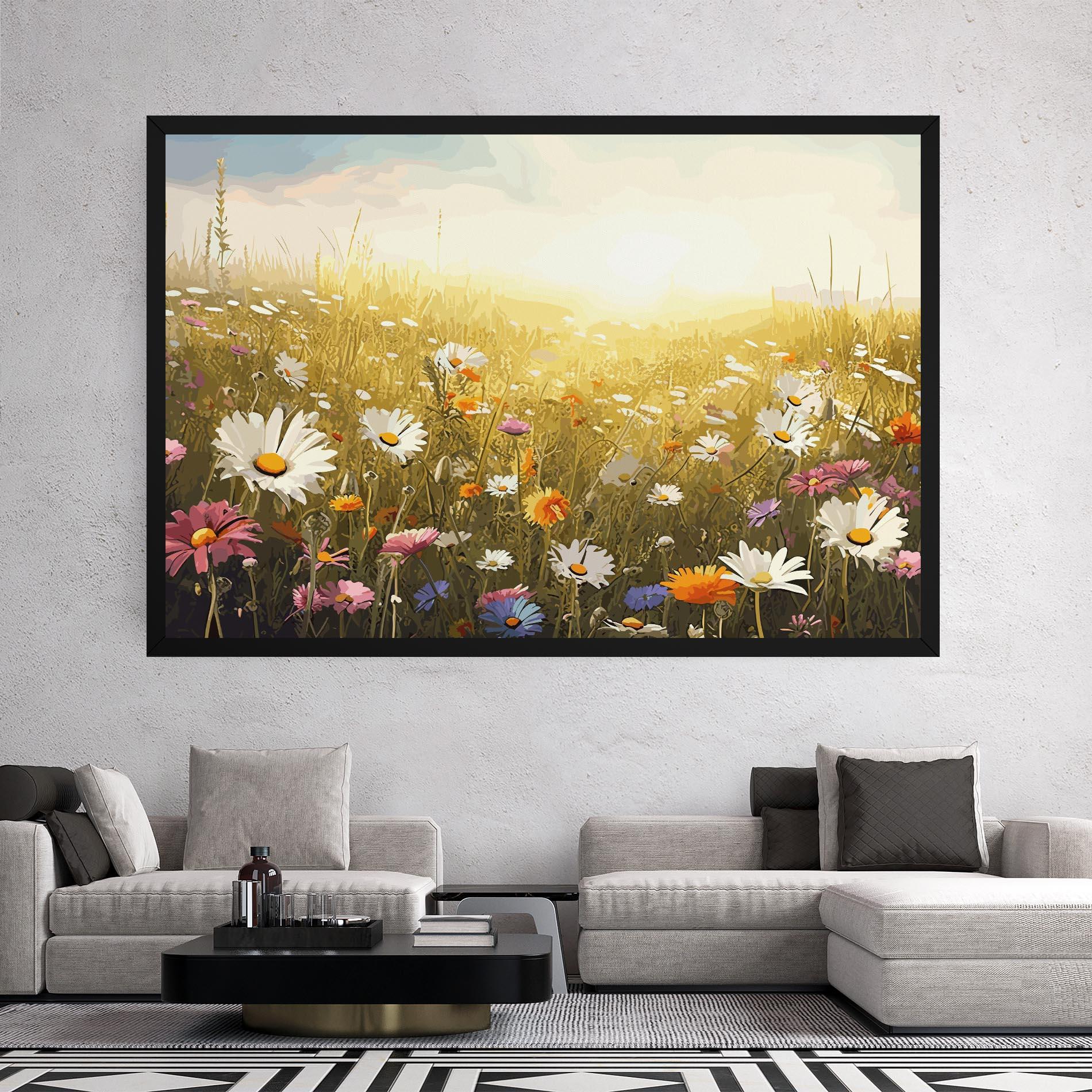 Tablou Canvas Spring Field Art mockup 2
