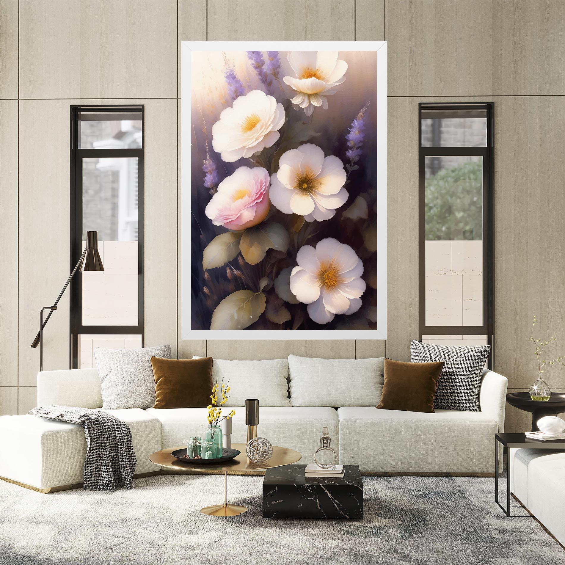 Tablou Canvas Cream Flower Spring mockup 2