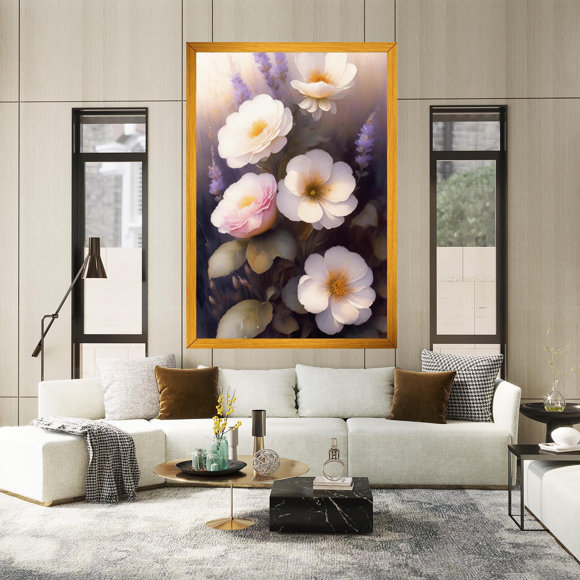 Tablou Canvas Cream Flower Spring mockup 2