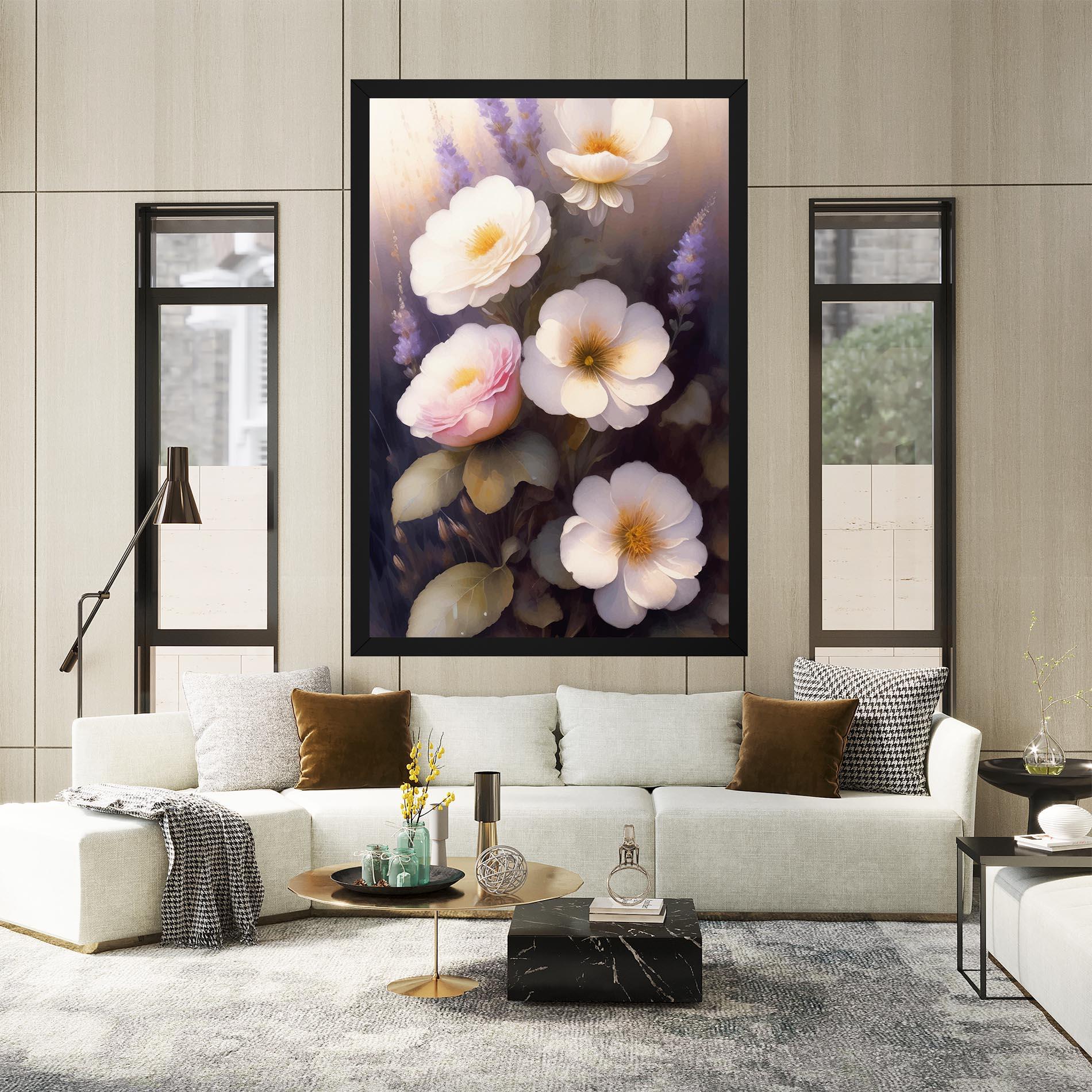 Tablou Canvas Cream Flower Spring mockup 2