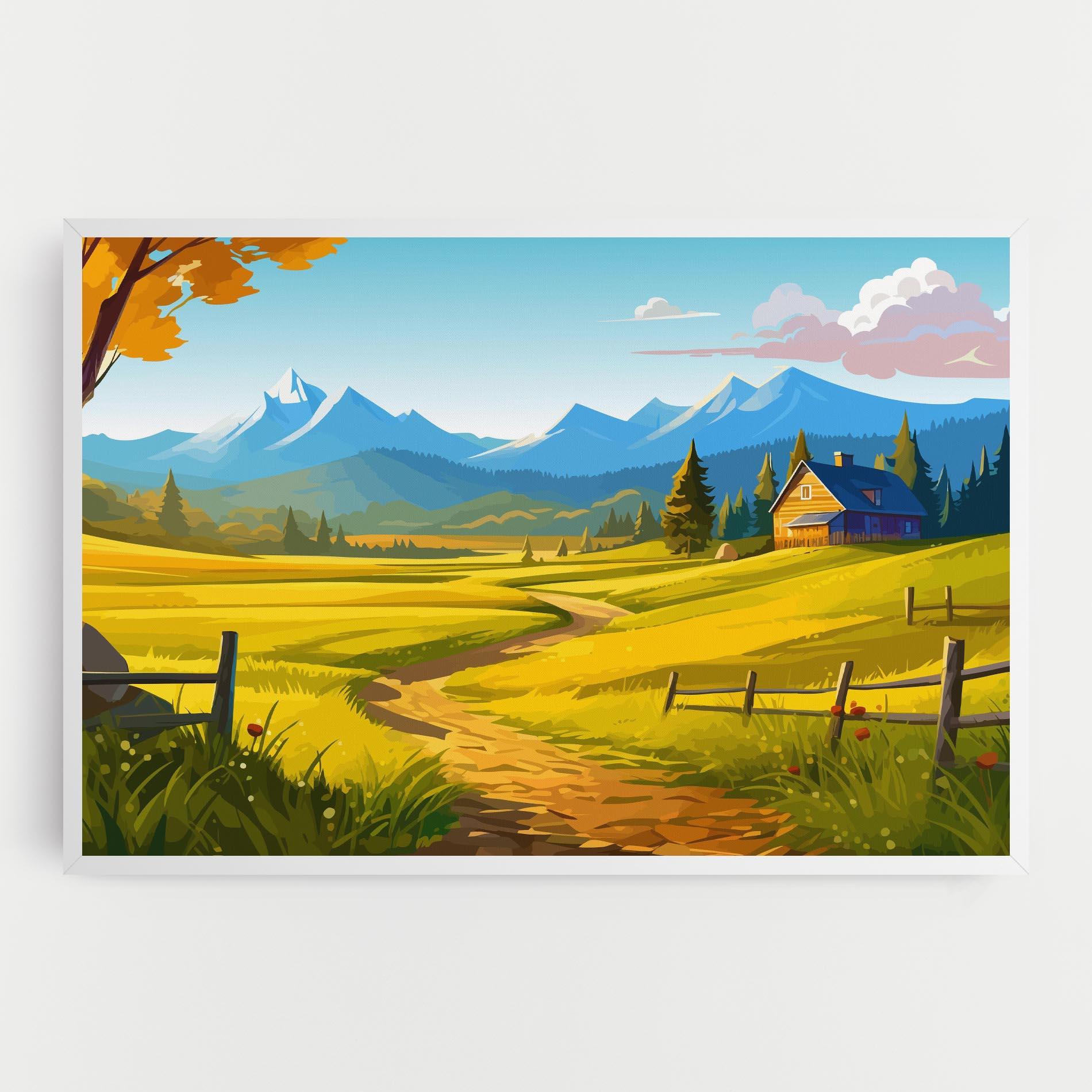 Tablou Canvas Daylight Rural View mockup 0