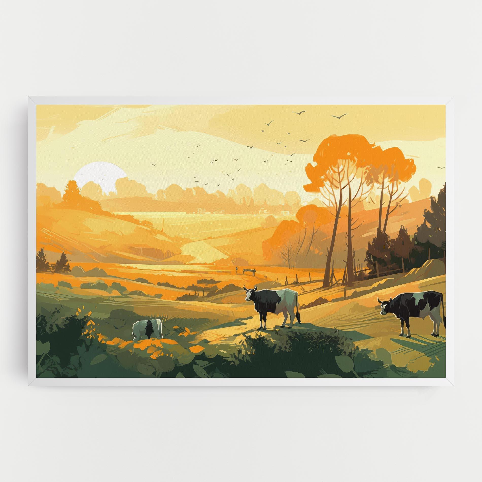 Tablou Canvas Farm With Sunlight mockup 0