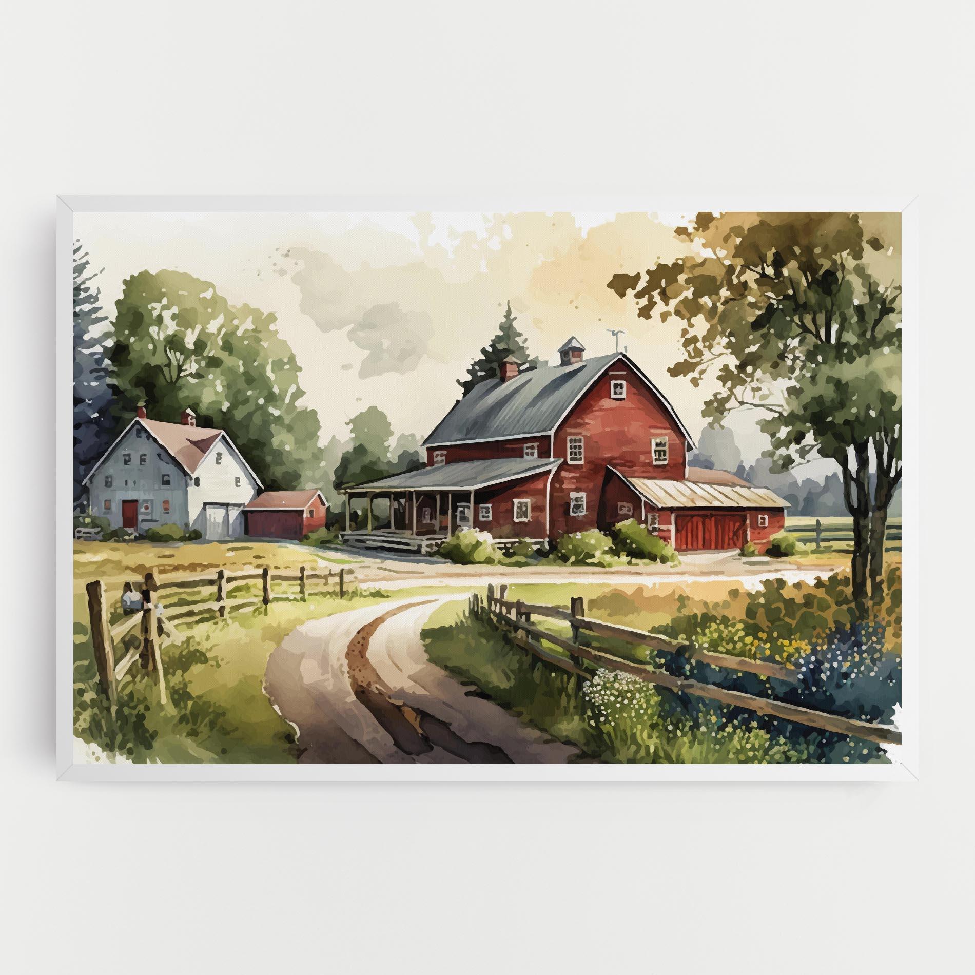 Tablou Canvas Farmhouse Painting mockup 0