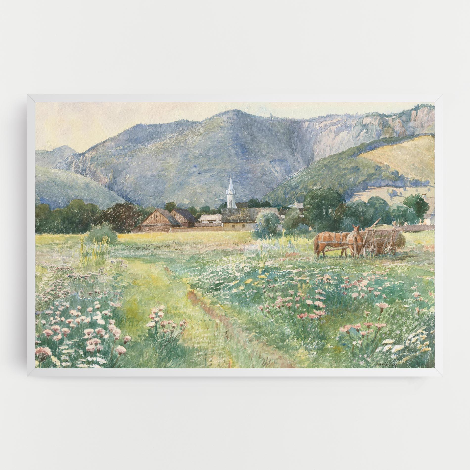 Tablou Canvas Rural Painting Art mockup 0