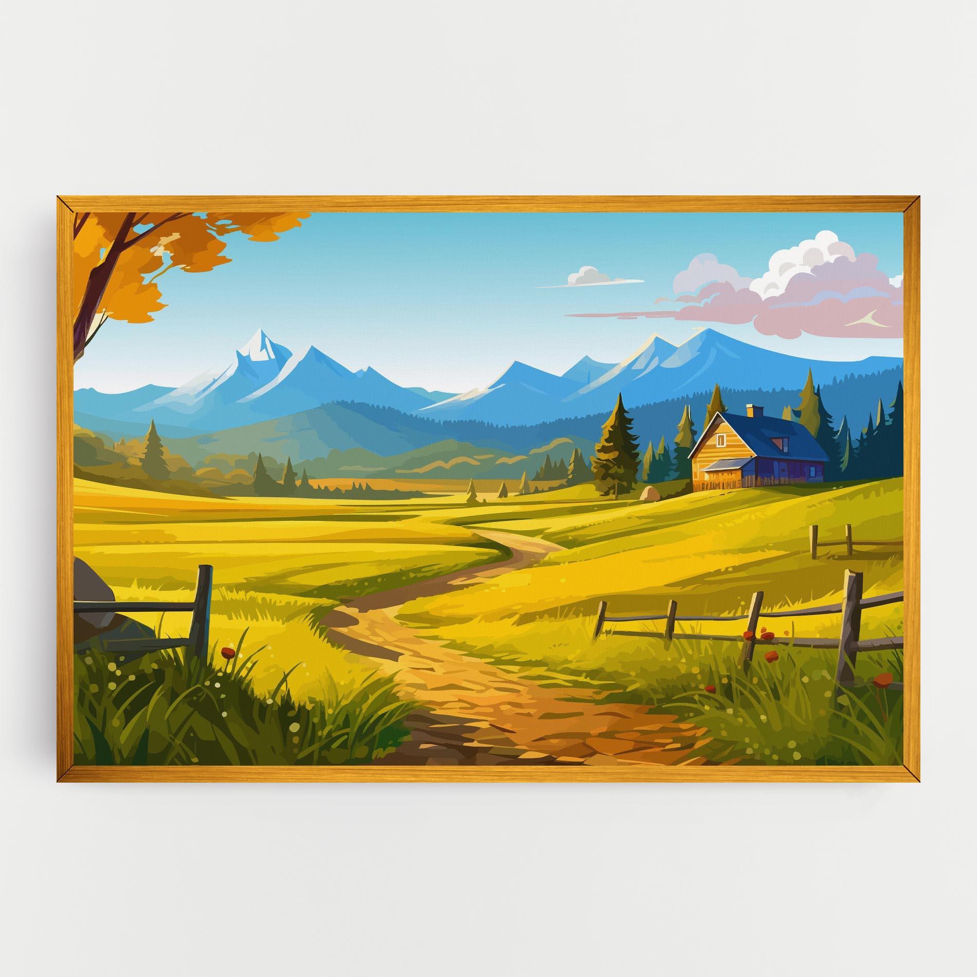 Tablou Canvas Daylight Rural View mockup 0