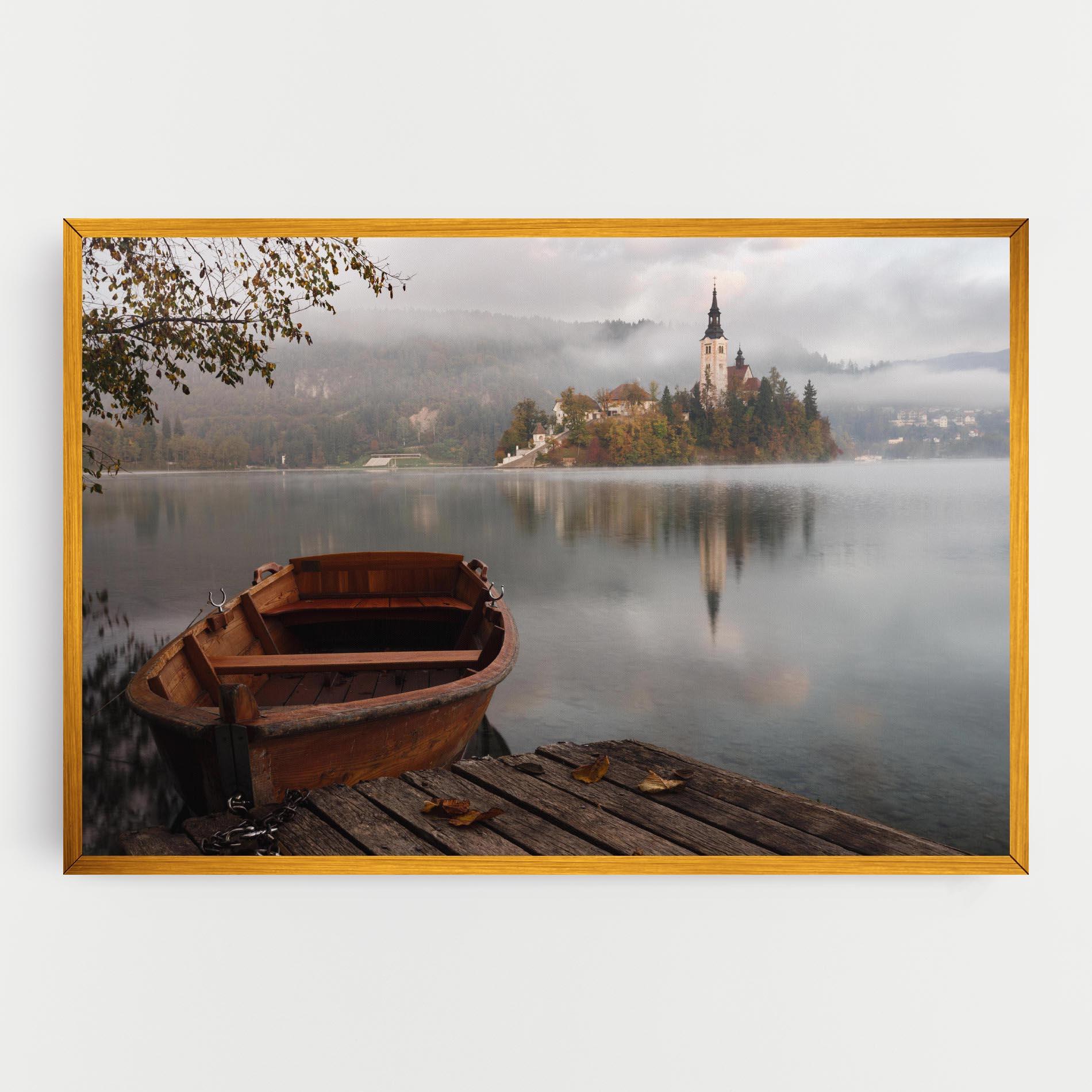 Tablou Canvas Lake Church mockup 0