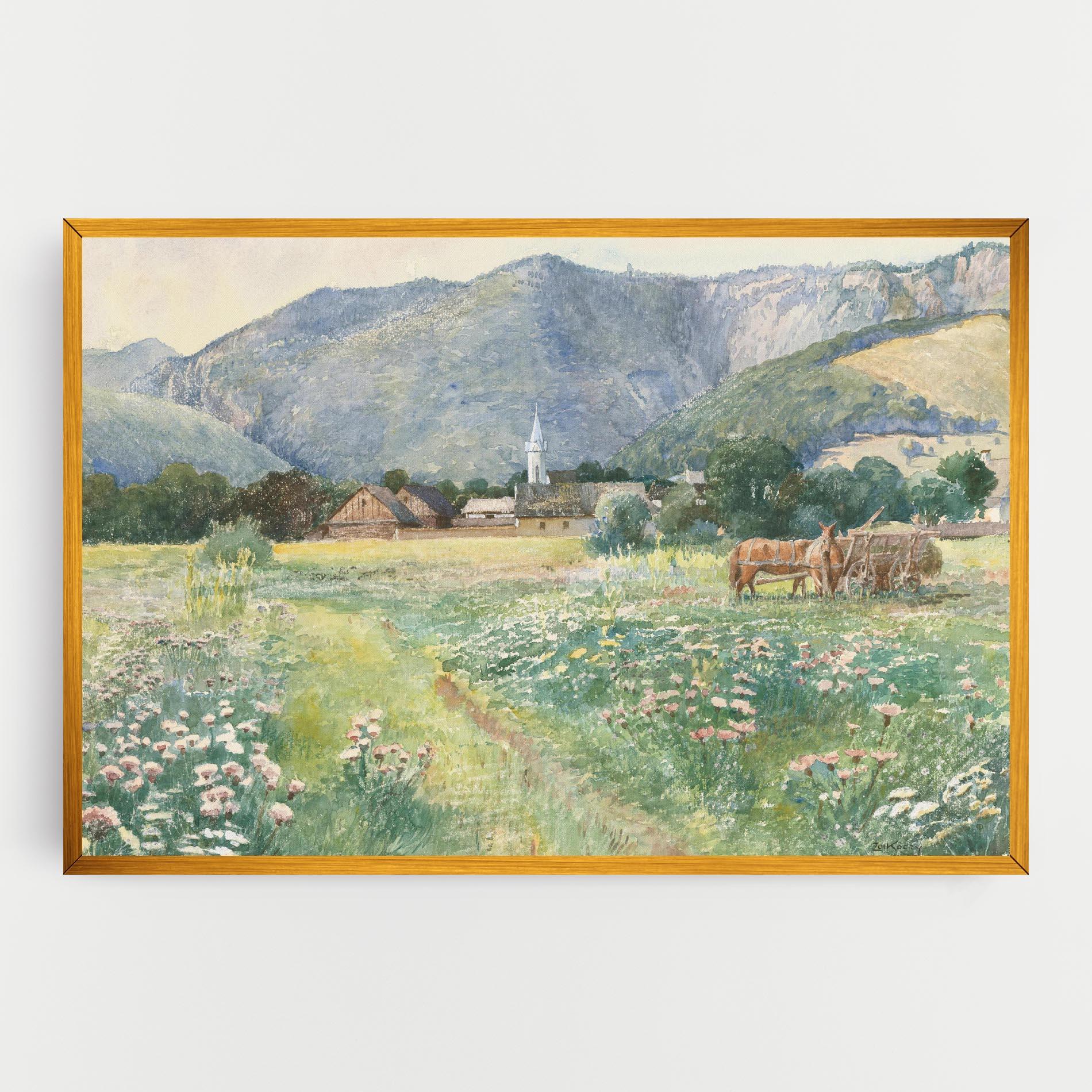 Tablou Canvas Rural Painting Art mockup 0