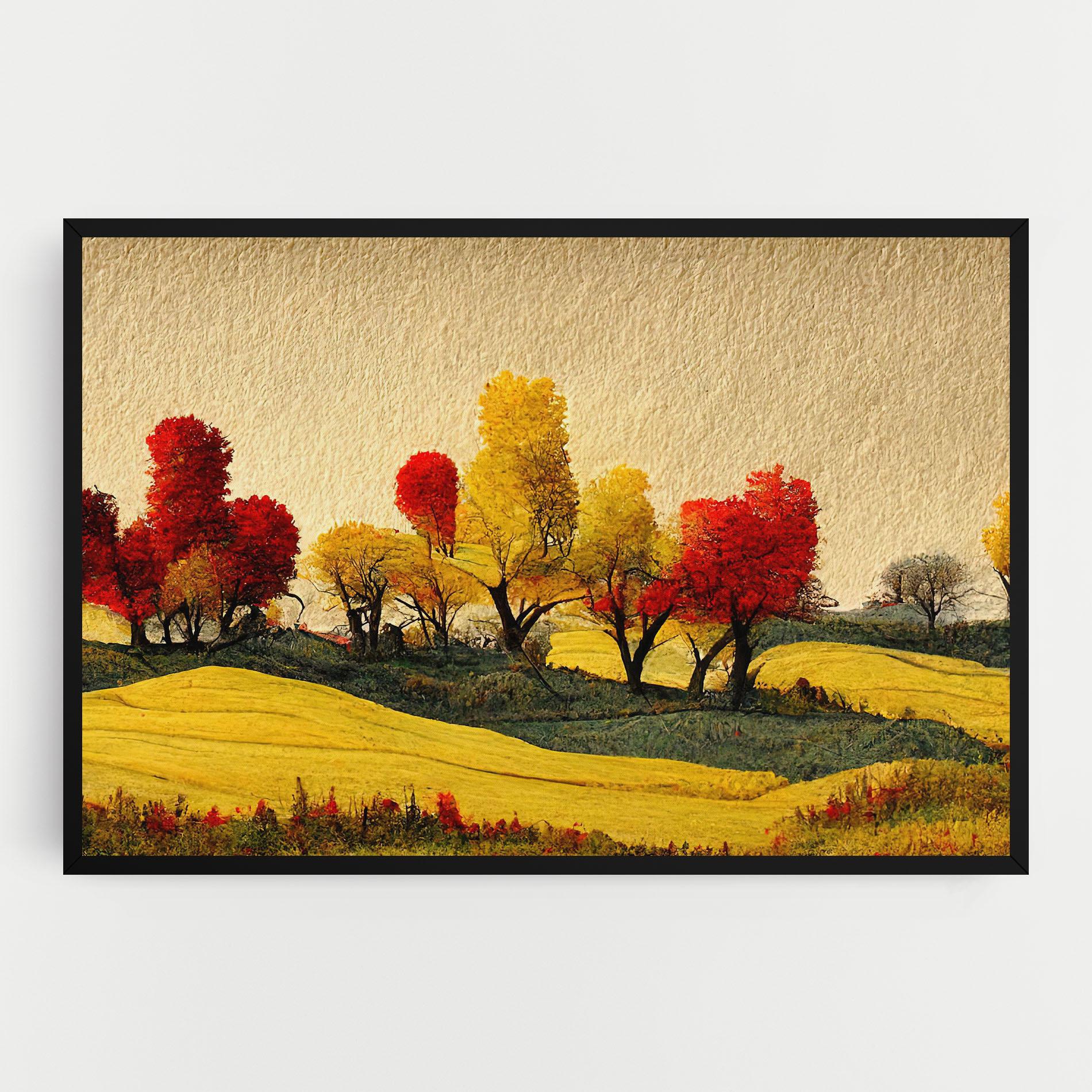 Tablou Canvas Autumn Paper Style mockup 0