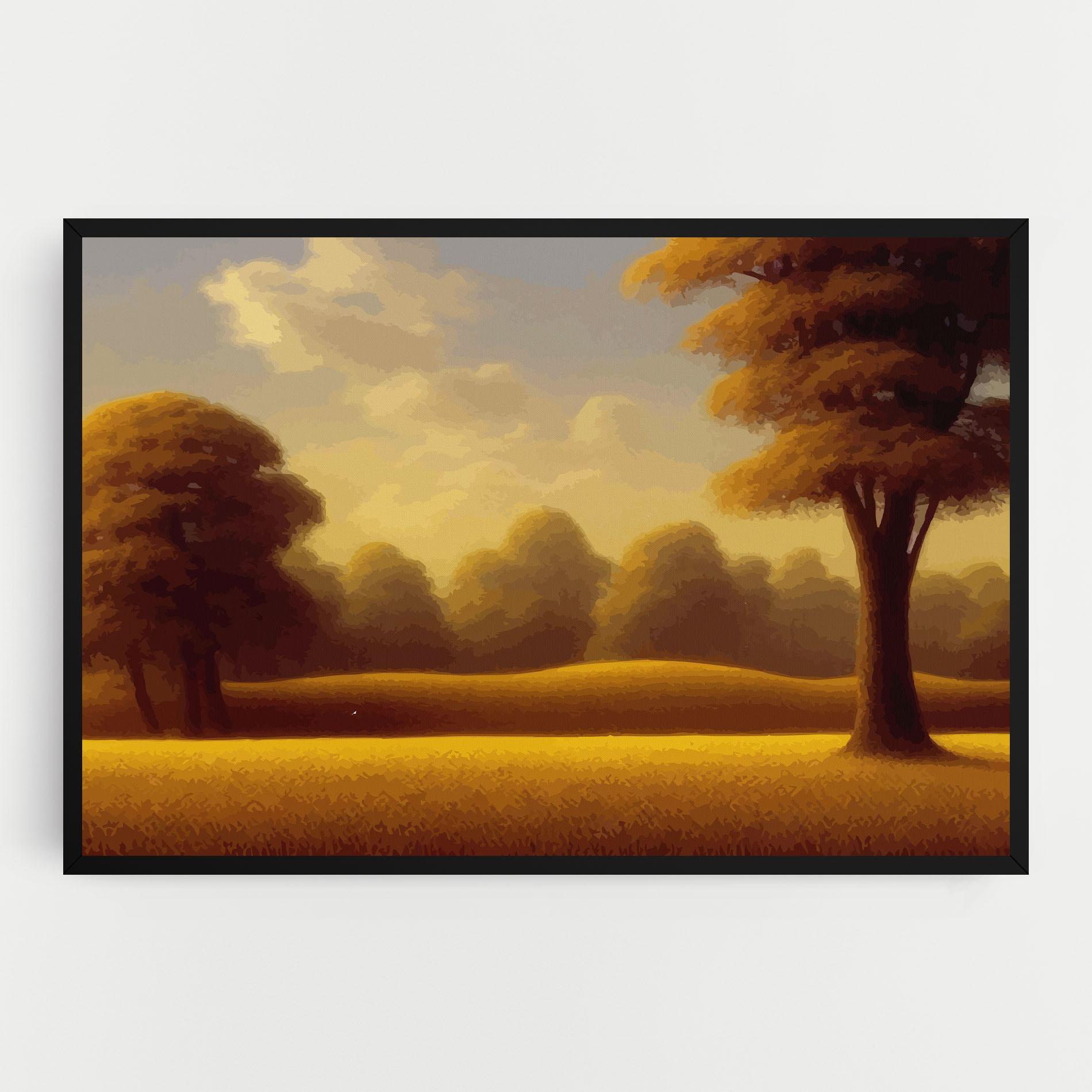 Tablou Canvas Yellow Countryside mockup 0