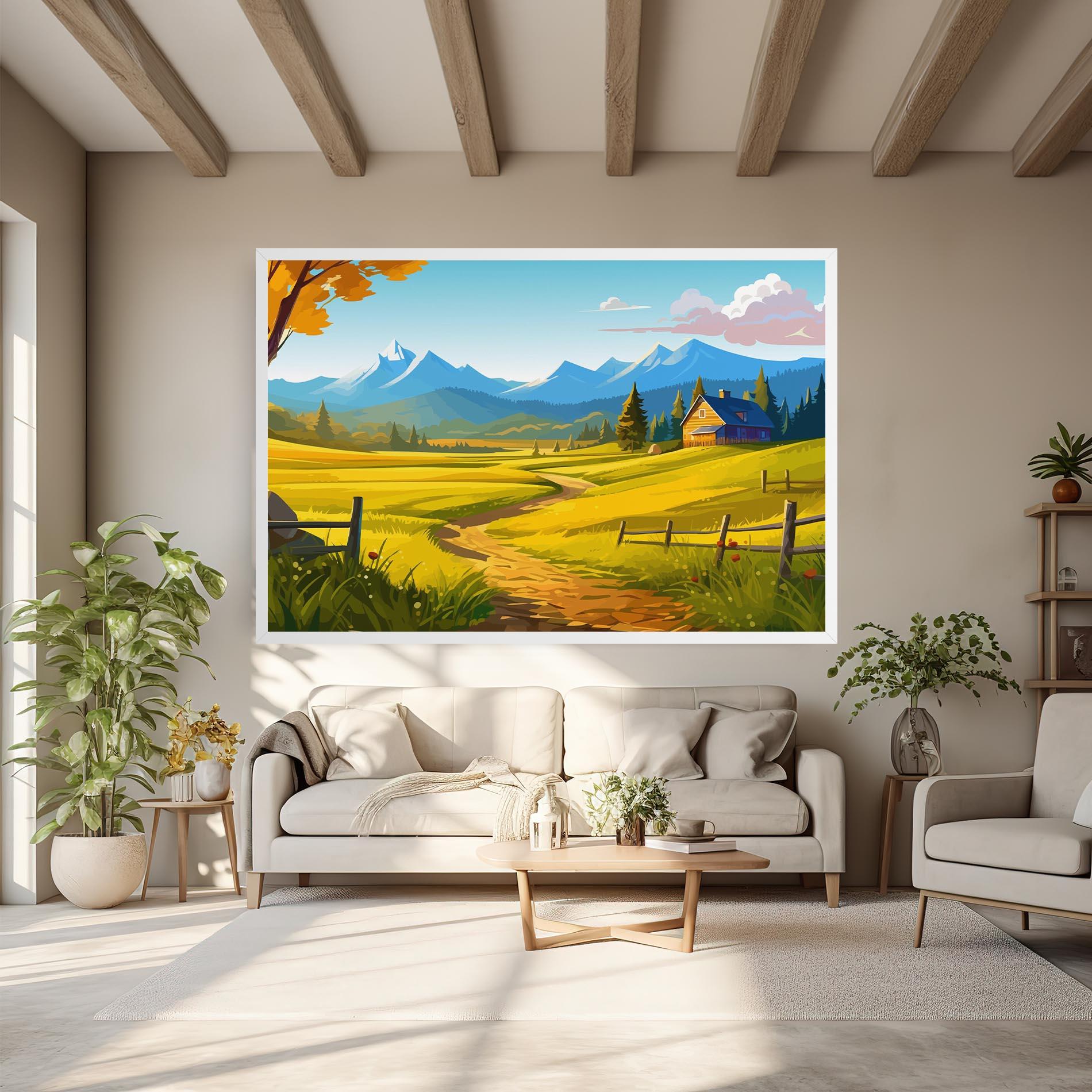 Tablou Canvas Daylight Rural View mockup 6
