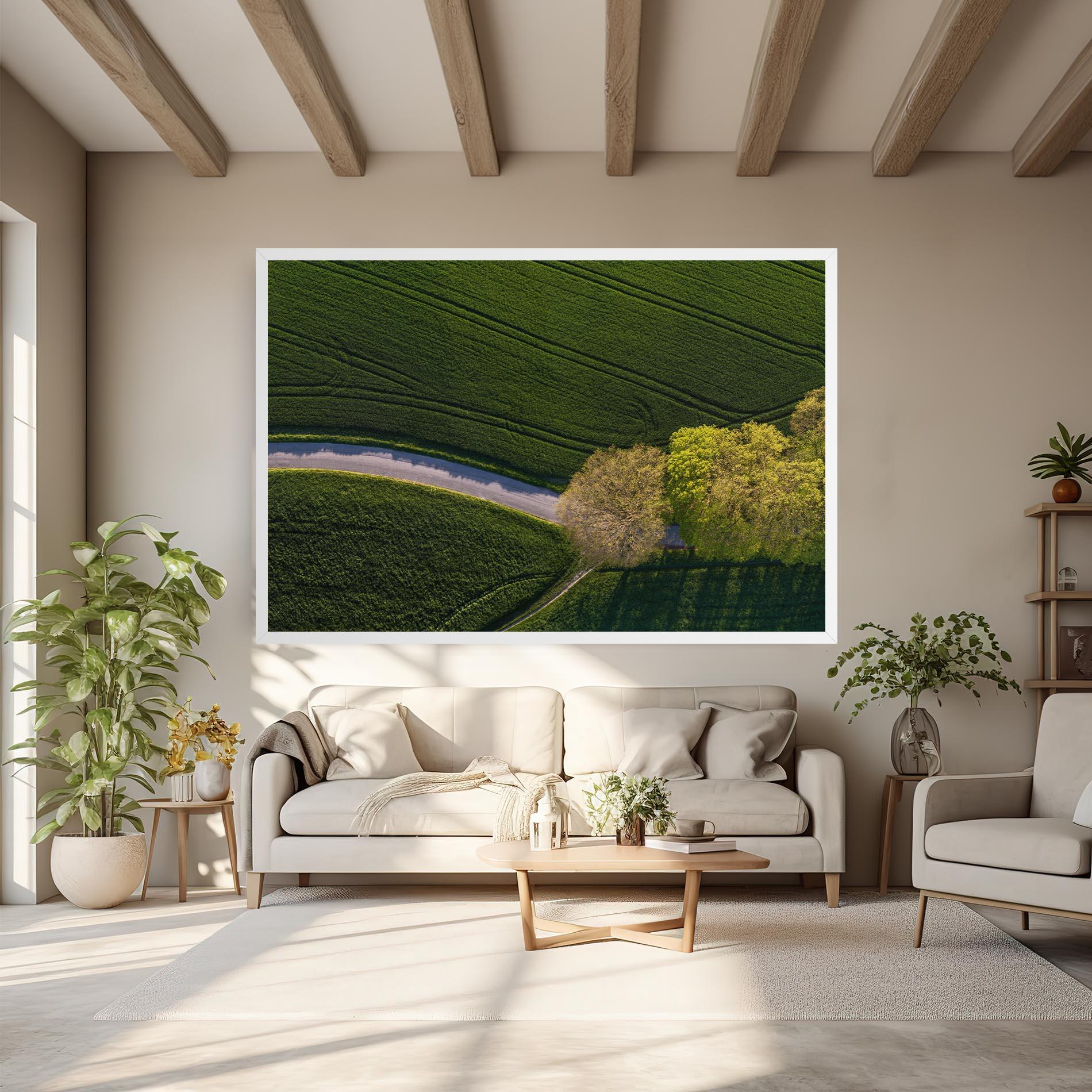 Tablou Canvas Green Road mockup 6