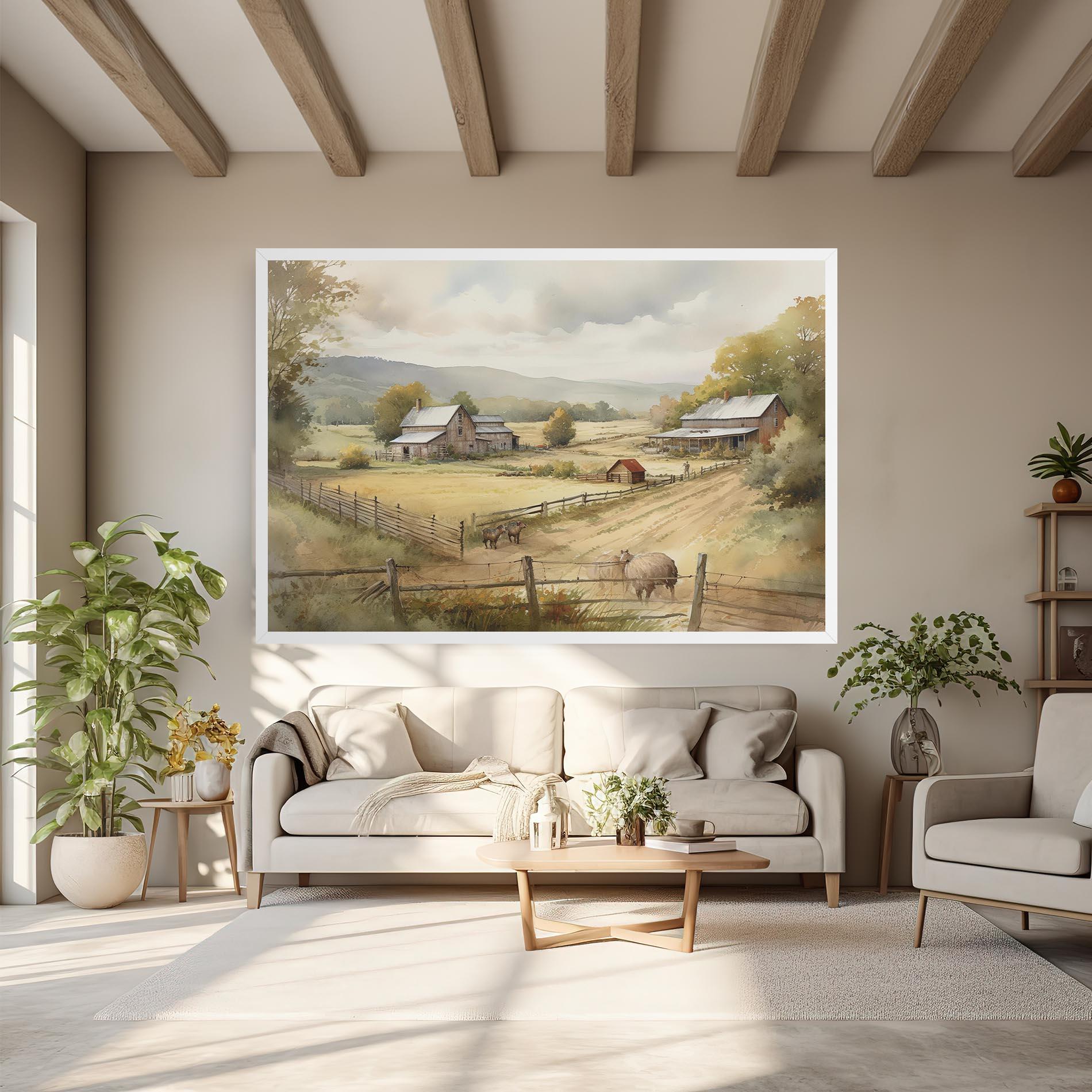 Tablou Canvas Rural Field mockup 6
