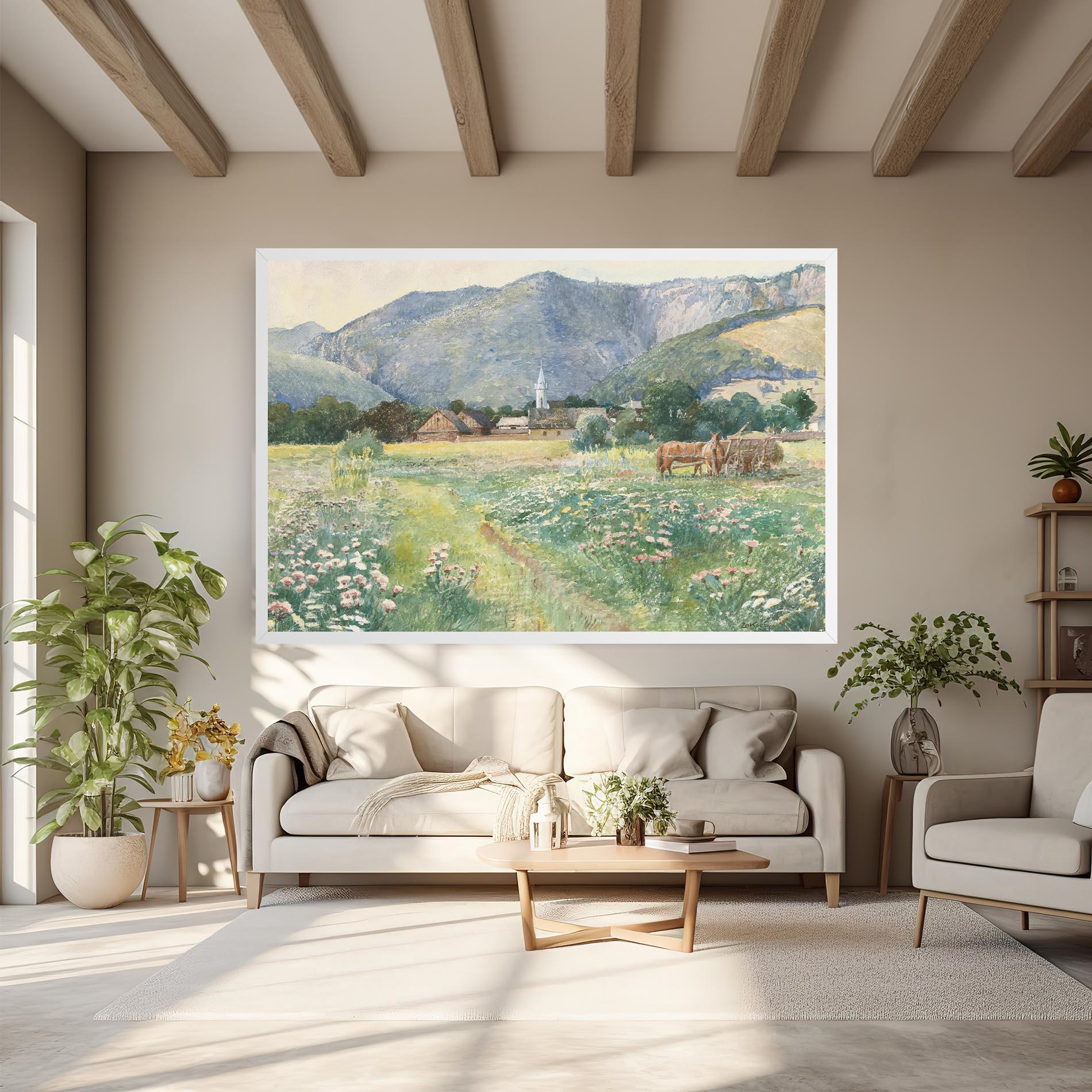 Tablou Canvas Rural Painting Art mockup 6