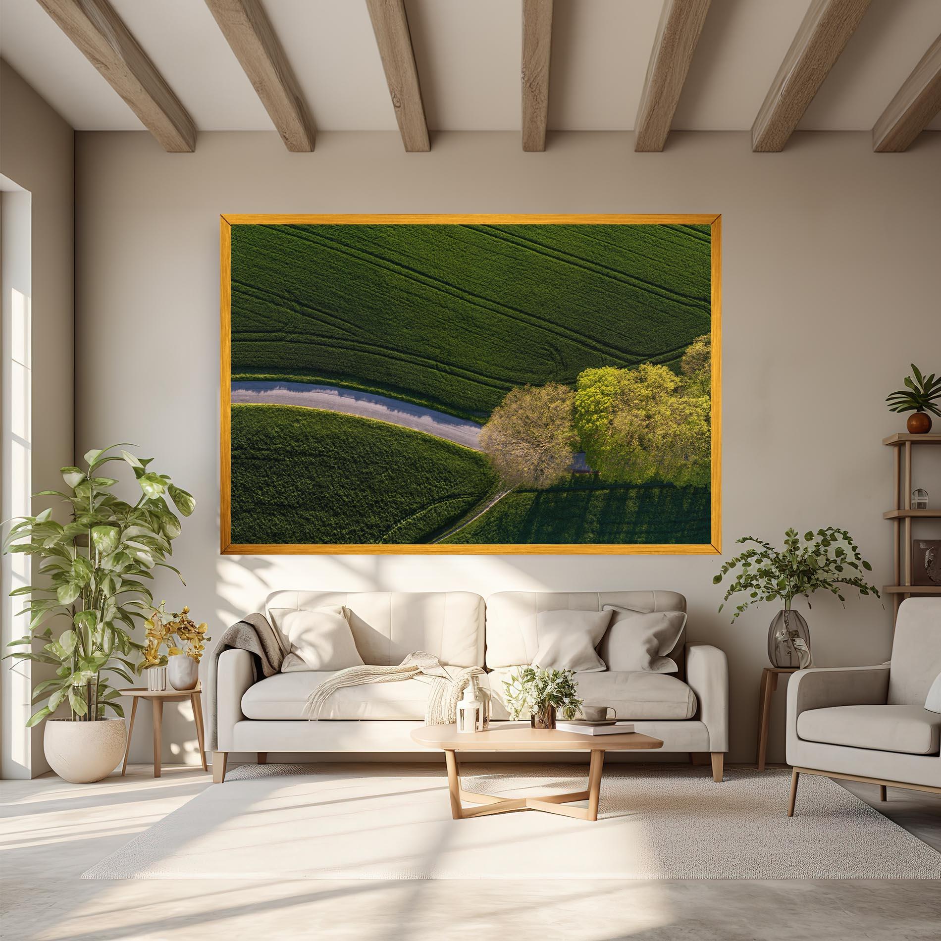 Tablou Canvas Green Road mockup 6