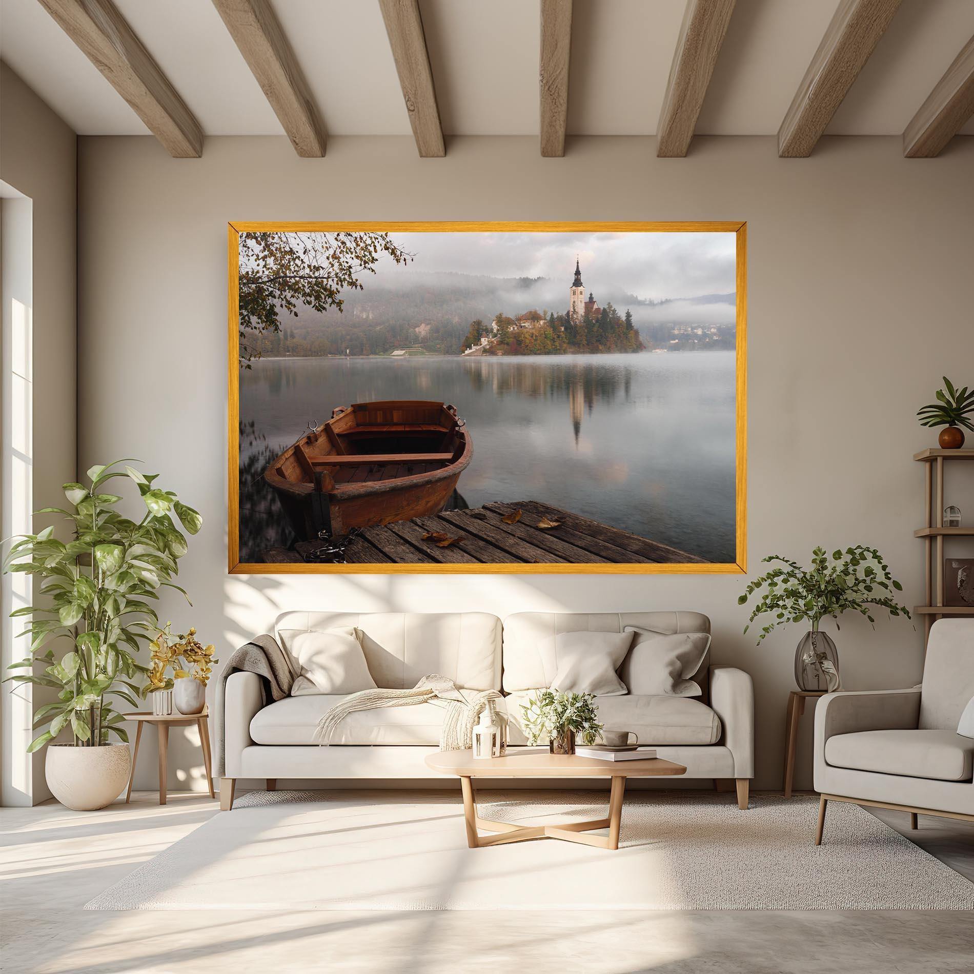 Tablou Canvas Lake Church mockup 6