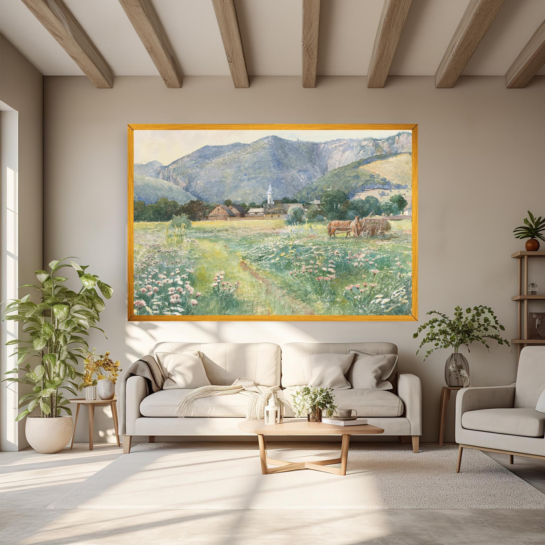 Tablou Canvas Rural Painting Art mockup 6