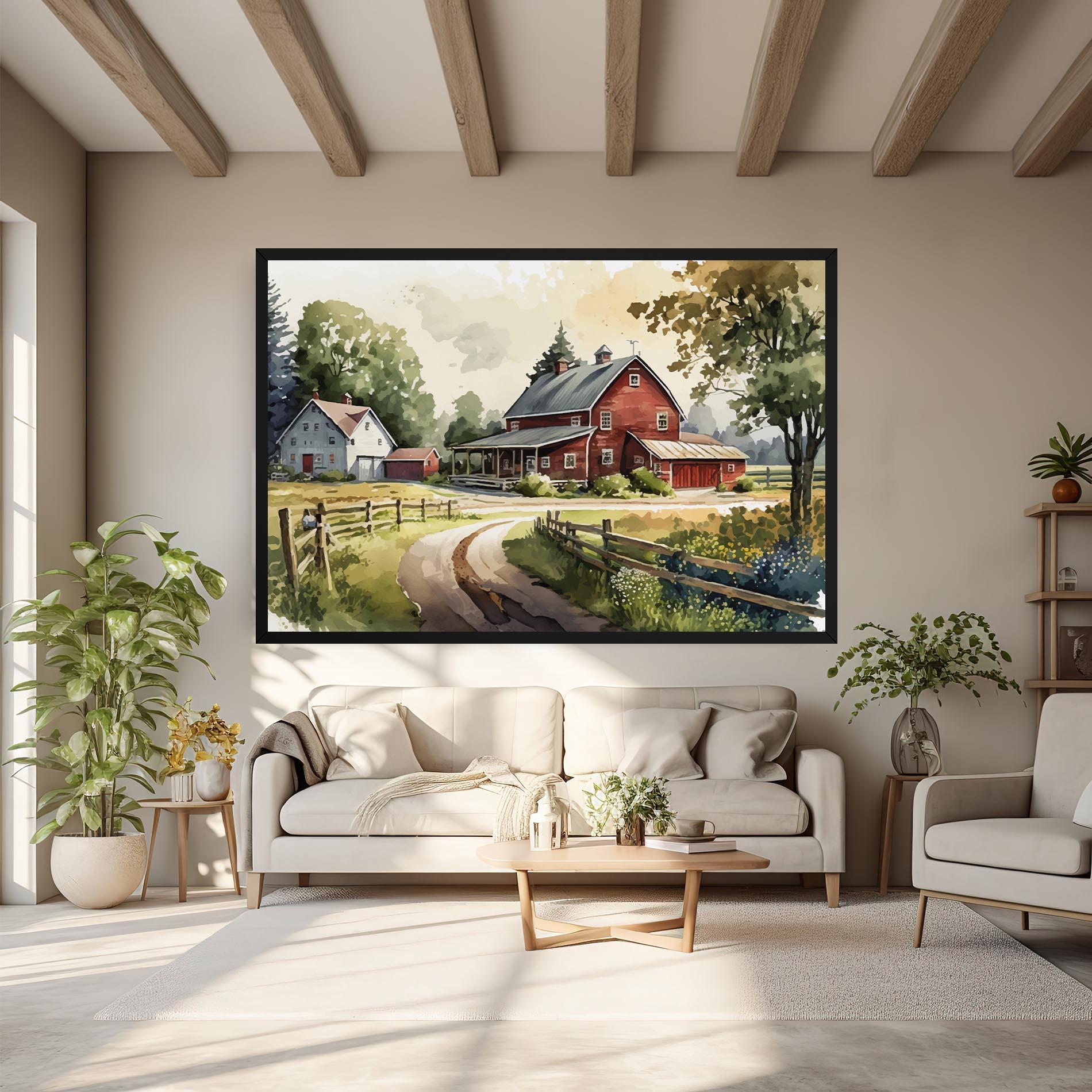 Tablou Canvas Farmhouse Painting mockup 6