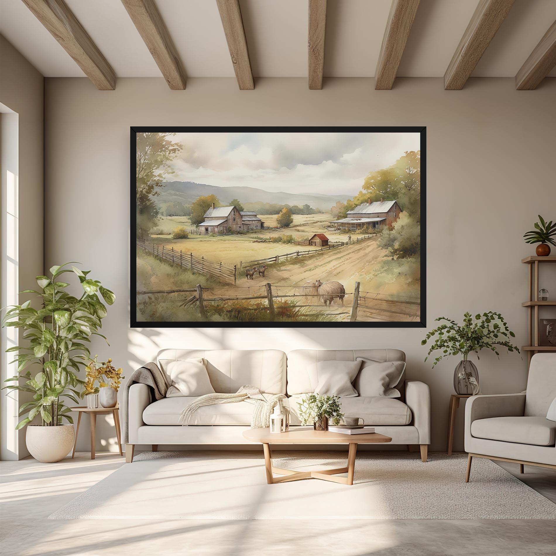 Tablou Canvas Rural Field mockup 6