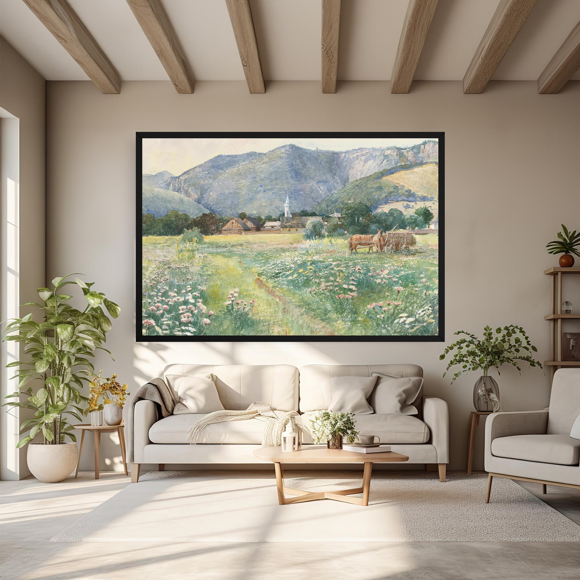 Tablou Canvas Rural Painting Art mockup 6