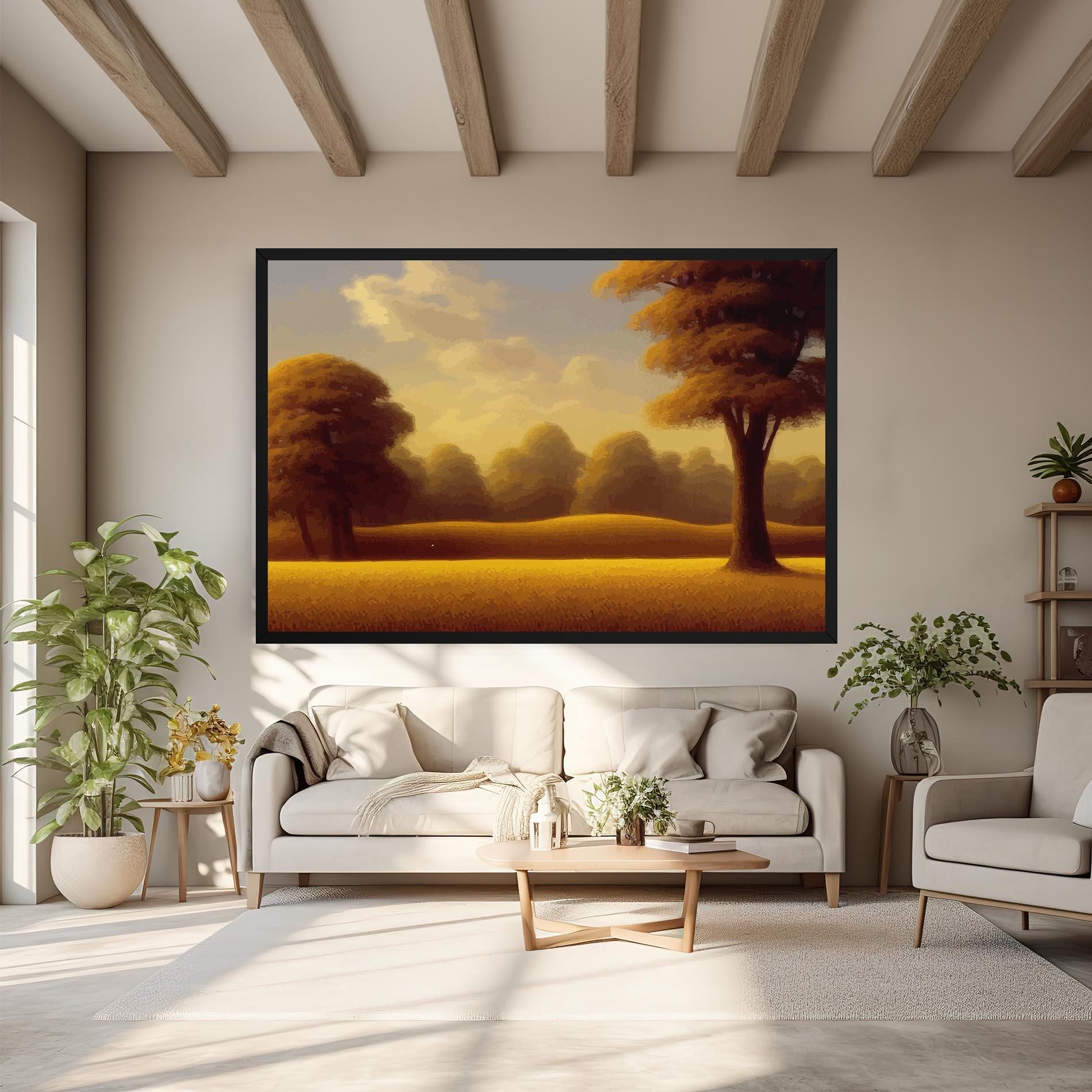 Tablou Canvas Yellow Countryside mockup 6