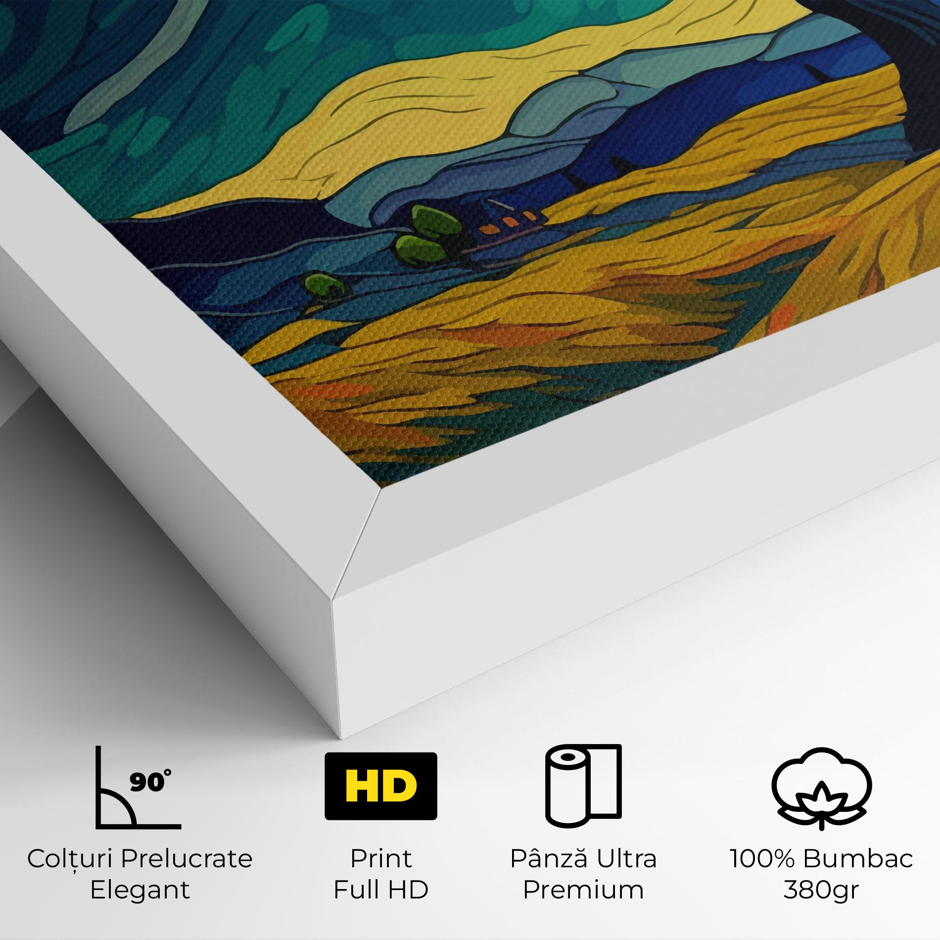 Tablou Canvas Abstract Rural Art mockup 4