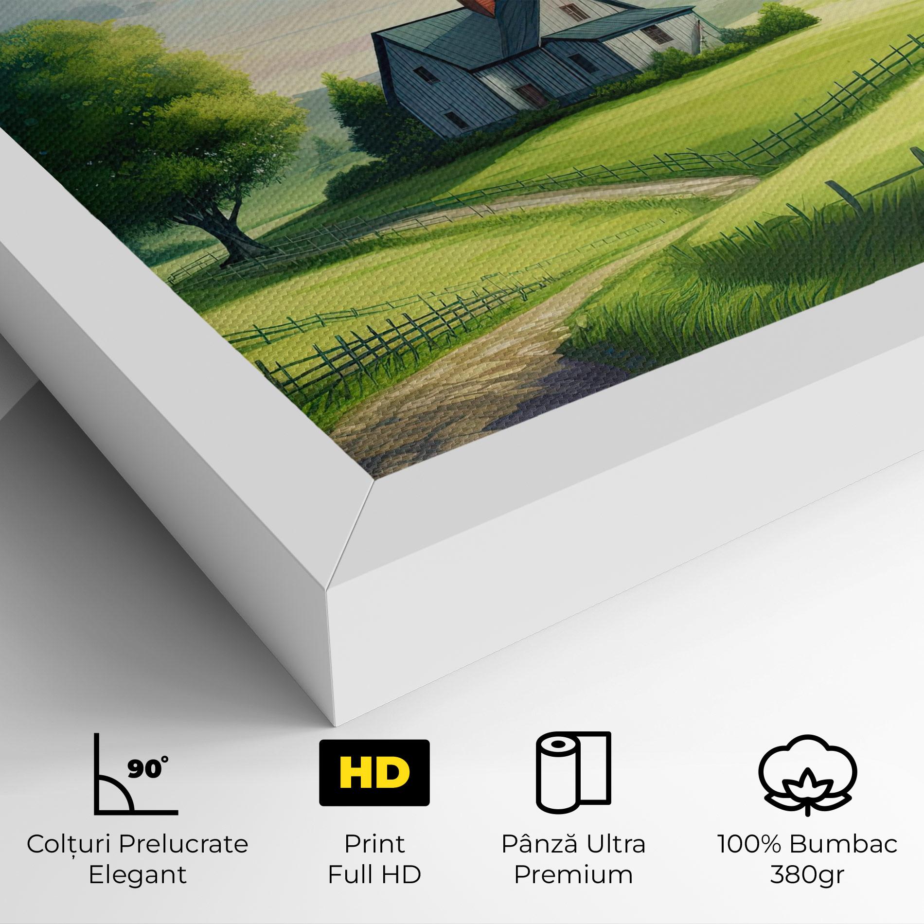 Tablou Canvas Calming Rural View mockup 4