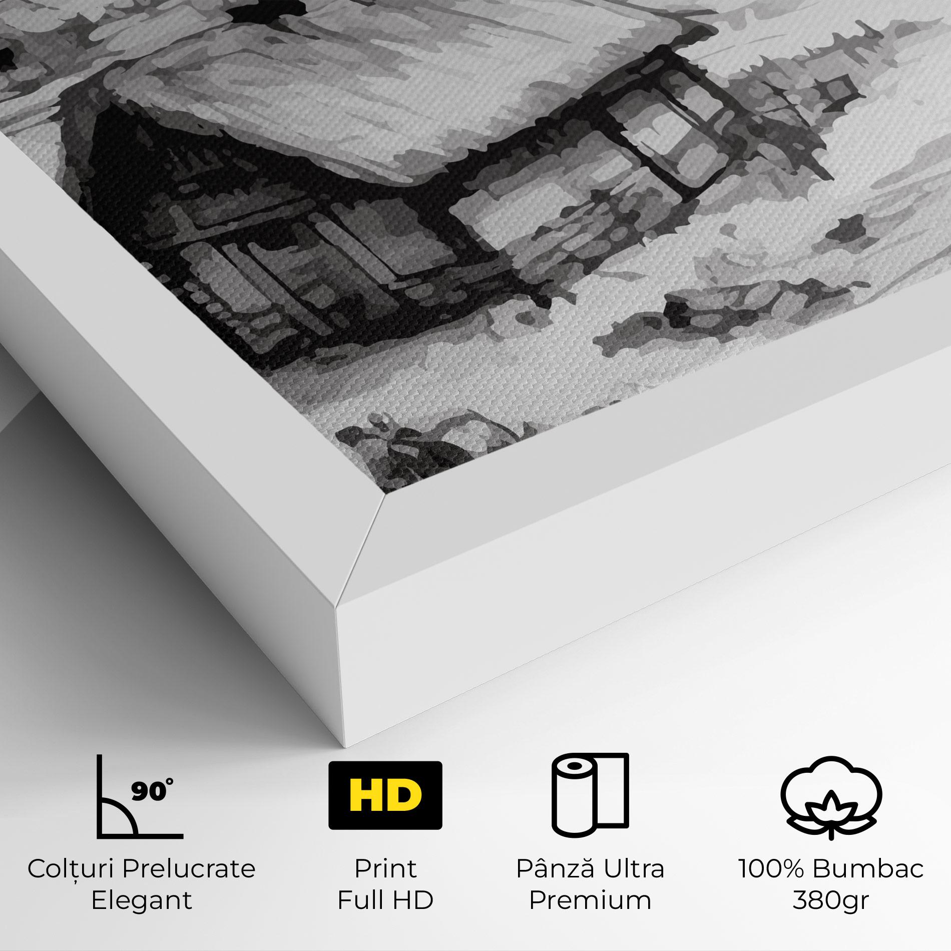 Tablou Canvas Farm Grey Ink mockup 4