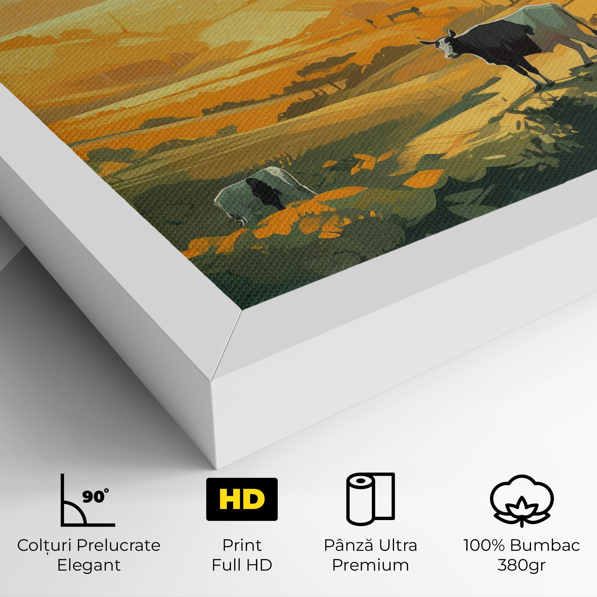 Tablou Canvas Farm With Sunlight mockup 4