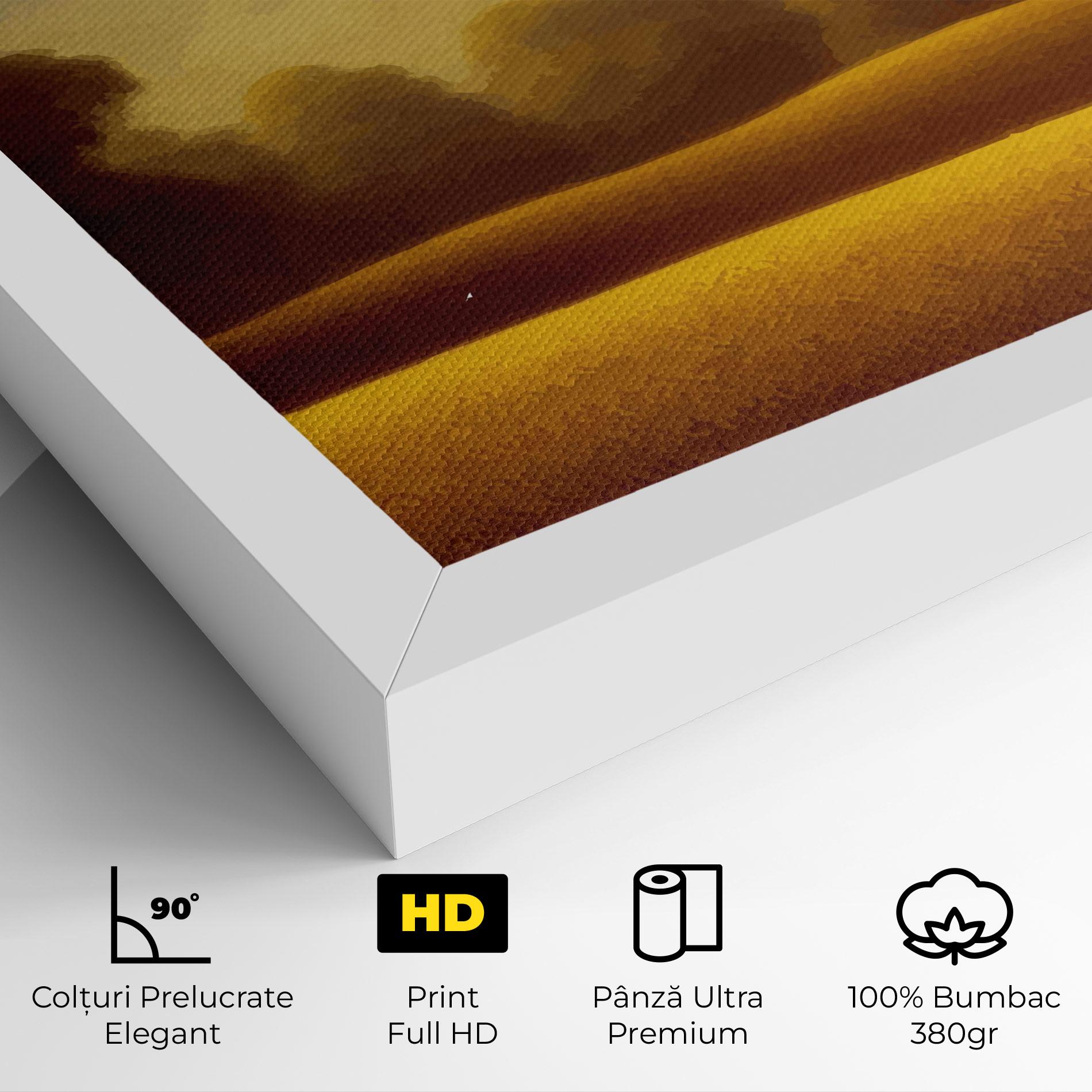 Tablou Canvas Yellow Countryside mockup 4